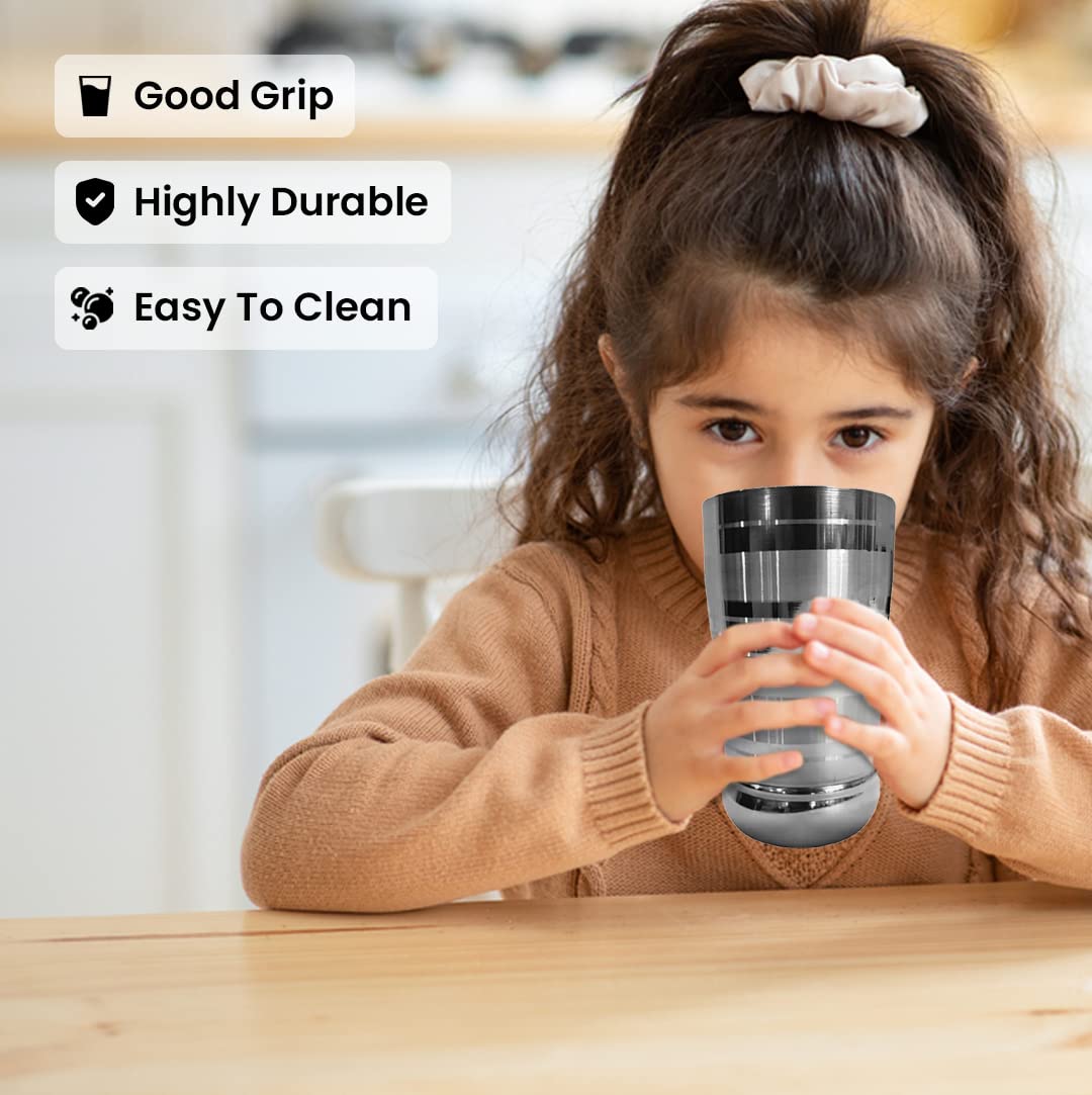 Kuber Stainless Steel Glass - Wobble-free design demonstration