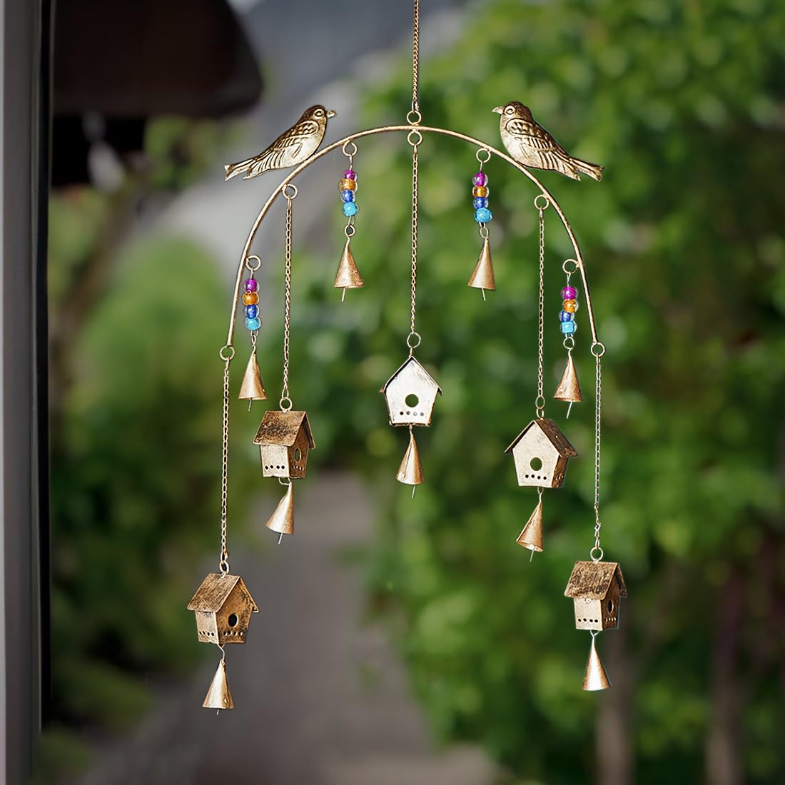 Ekhasa Metal Wind Chimes Home Decor Items for Home Living Room | Living Room Balcony Terrace Outdoor Wall Decoration Windchimes Items | Wind Chime Unique Home Decor Items for Living Room Balcony