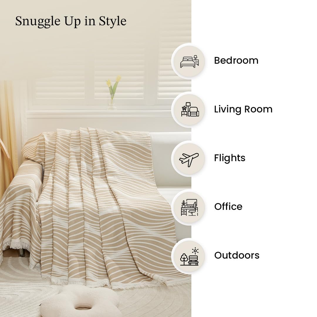 Kuber Industries Chenille Sofa Throw - Perfect for chilly evenings