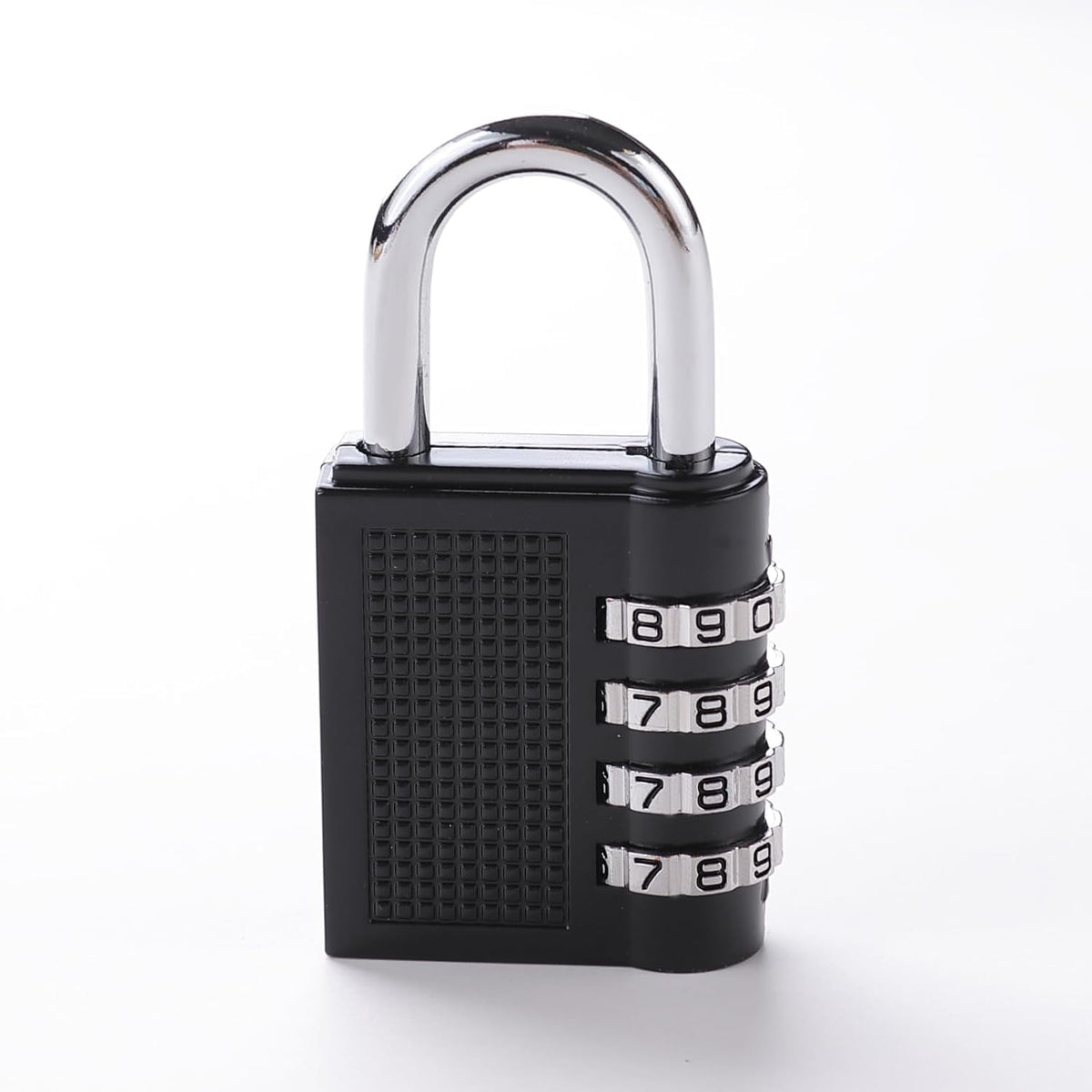 Kuber Industries 4 Digit Combination Padlock|Keyless Luggage Lock-Pack of 2 (Black)