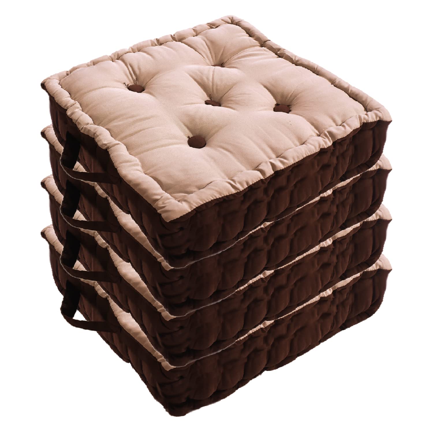 Kuber Industries Square Chair Pad|Comfortable Seat Cushion|Soft Cotton ...