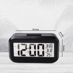 Kuber Industries ABS Battery Oprated Loud Digital Alarm Clock|Desk, Table Clock|Alarm Clock For Heavy Sleepers-Pack of 3 (Pink)