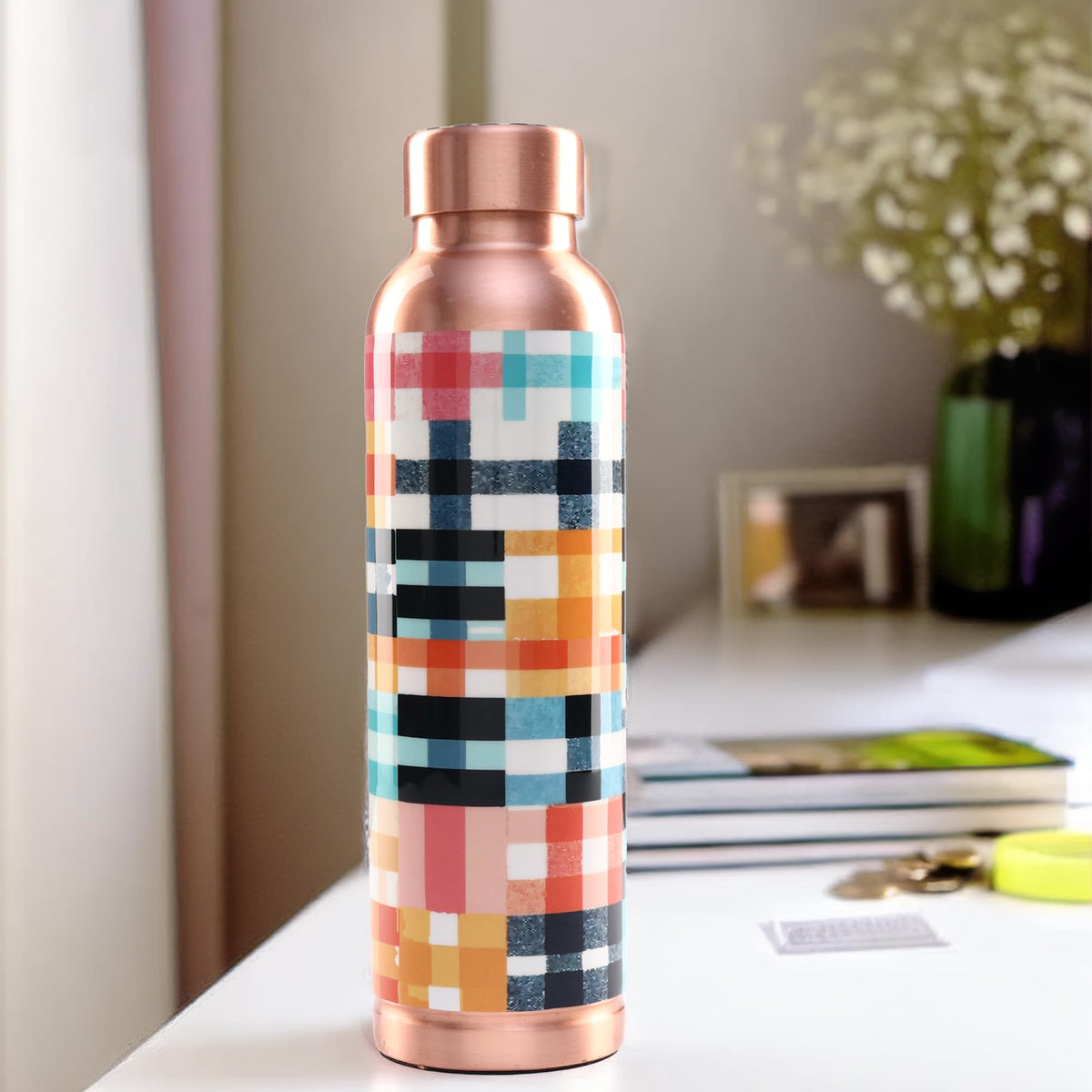 UMAI Copper Water Bottle 950ml | Detox Water Bottle- Immunity Enhancing | Copper Bottle For Office/Home/Gym | Eco Friendly And Leakproof | Non-Toxic And BPA Free Water Bottle For Kids