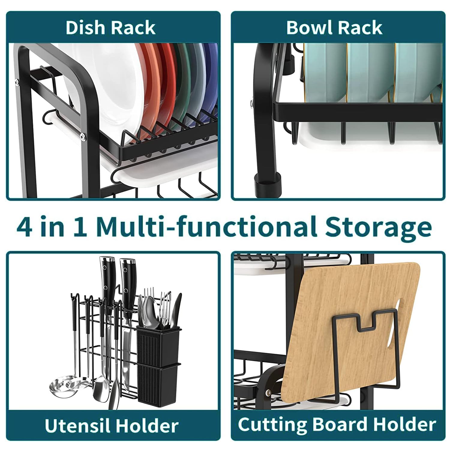 Kuber Industries Stainless Steel Rack - Modern kitchen solution