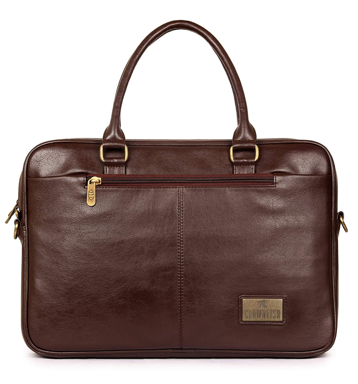 The Clownfish Signatura 15.6 inch Laptop Briefcase (Pecan)