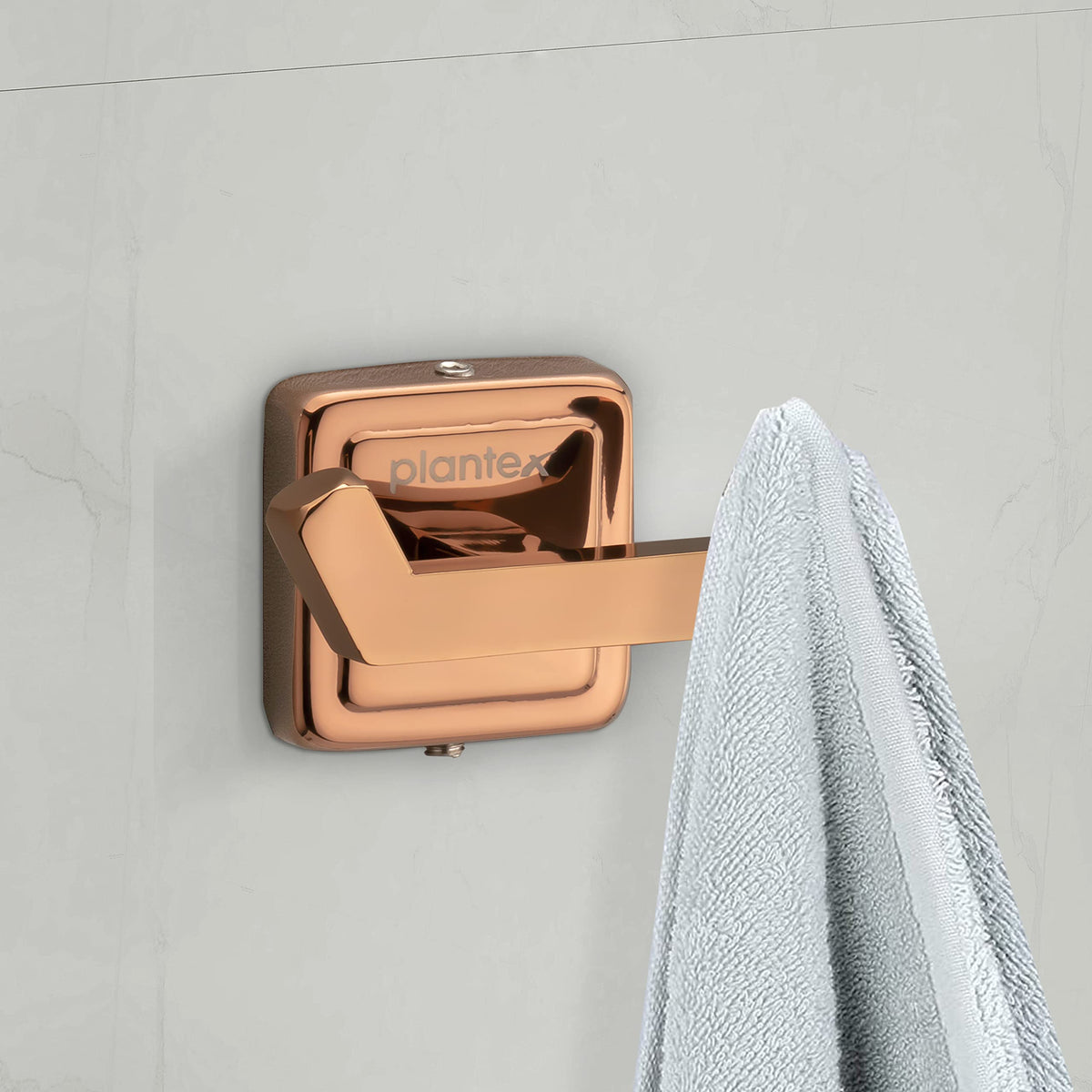 Plantex 304 Grade Stainless Steel Hanger for Bathroom/Robe Hooks for Bathroom/Hooks/Bathroom Accessories - Pack of 4, Rose Gold (Decan)