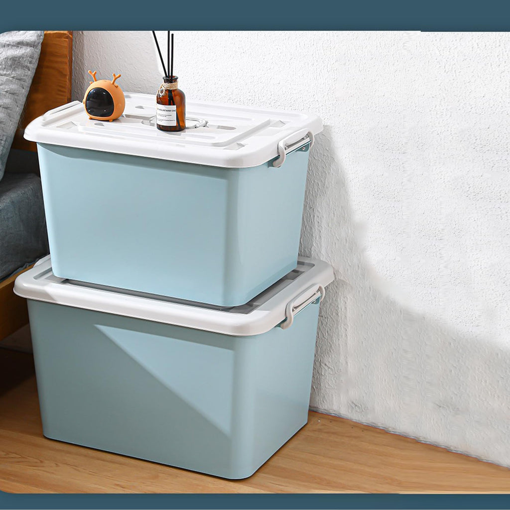 Storage Boxes For Rucksack UMAI Storage Box with Lid | 70L Capacity | Dustproof & Stackable | Blue ...