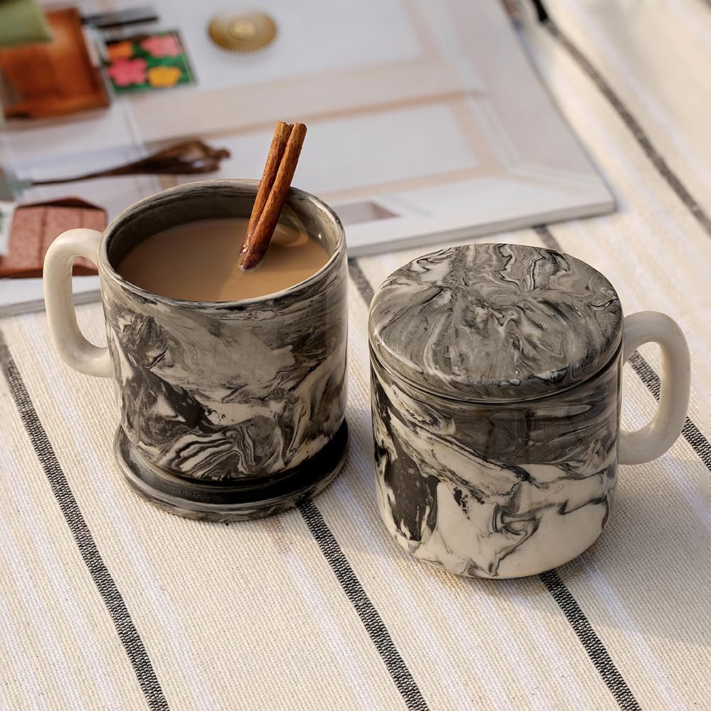 Ellementry carbon ceramic mug set - coffee break at home