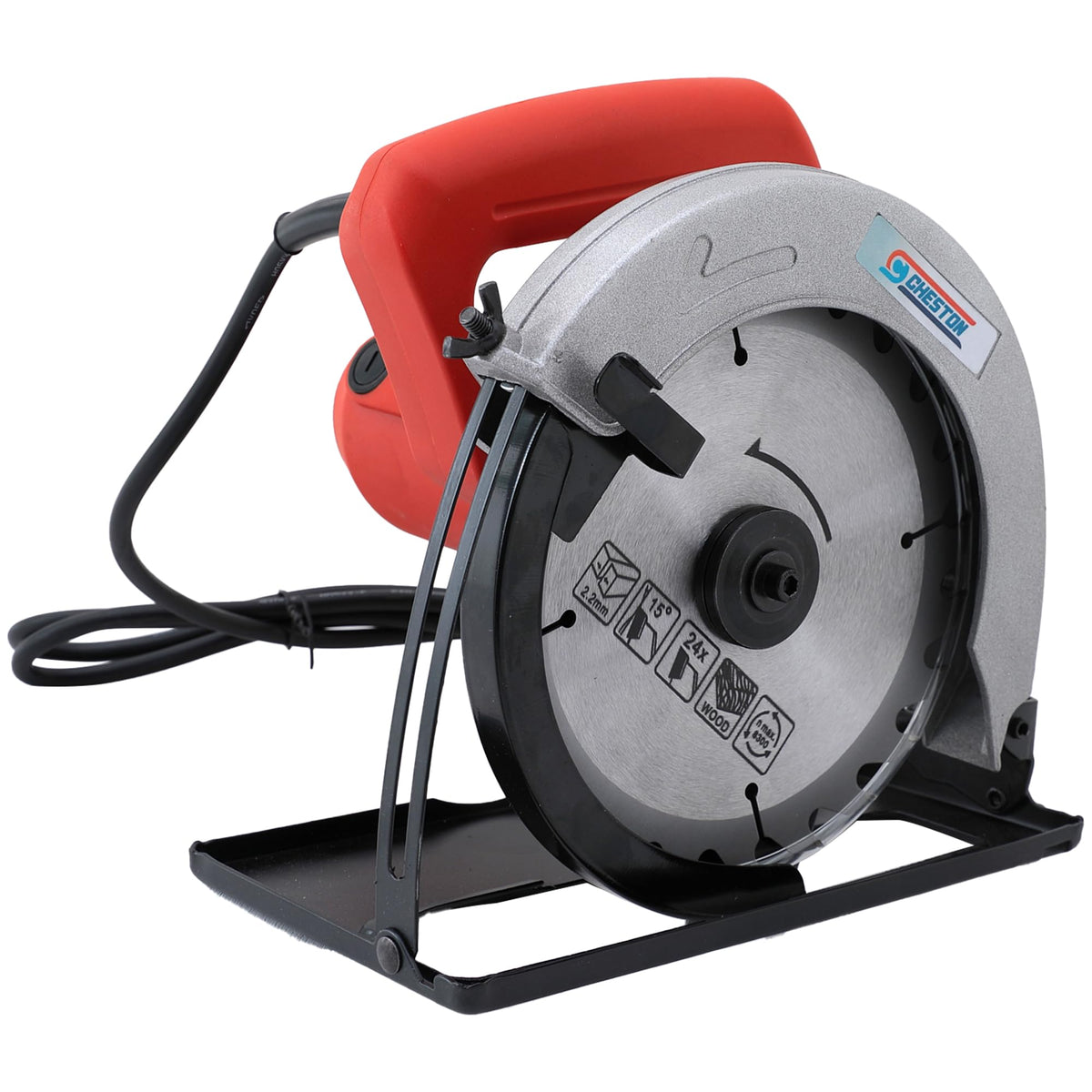 Cheston 1050W Circular Saw For Wood Cutting 185mm / 7inch | Wood Cutter Machine For Home | 5200 RPM Copper Motor | Wood Cutter Blade 45-65mm Cutting Depth | 5200 RPM Copper Motor | Wood Cutting Tools