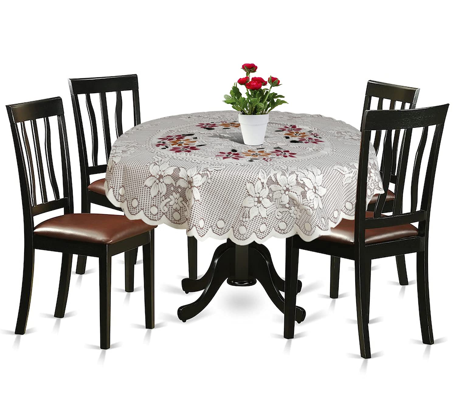 Kuber Industries round table cloth - casual dining experience