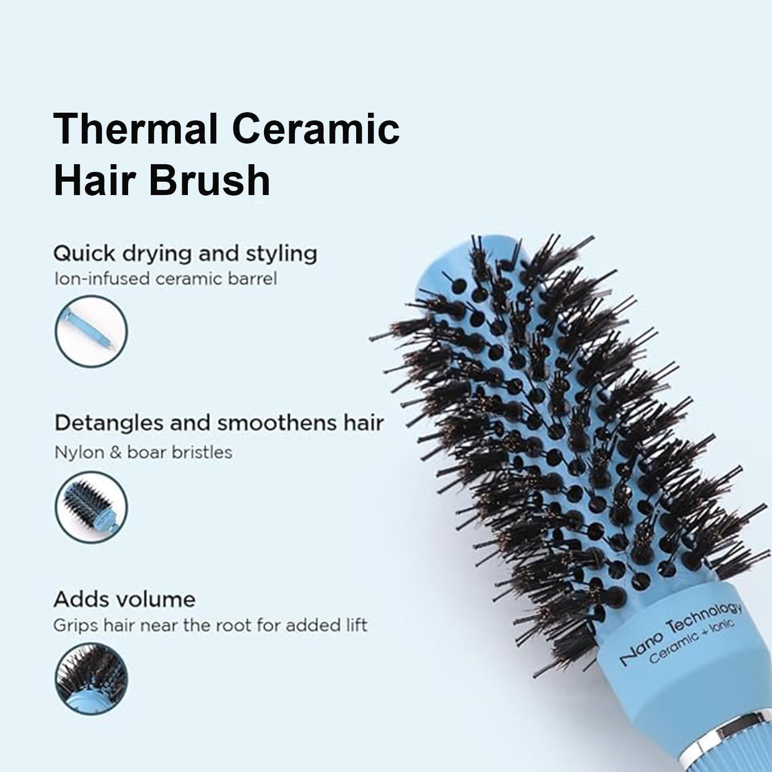 Kuber Industries hair brush set - Ideal for wet and dry hair