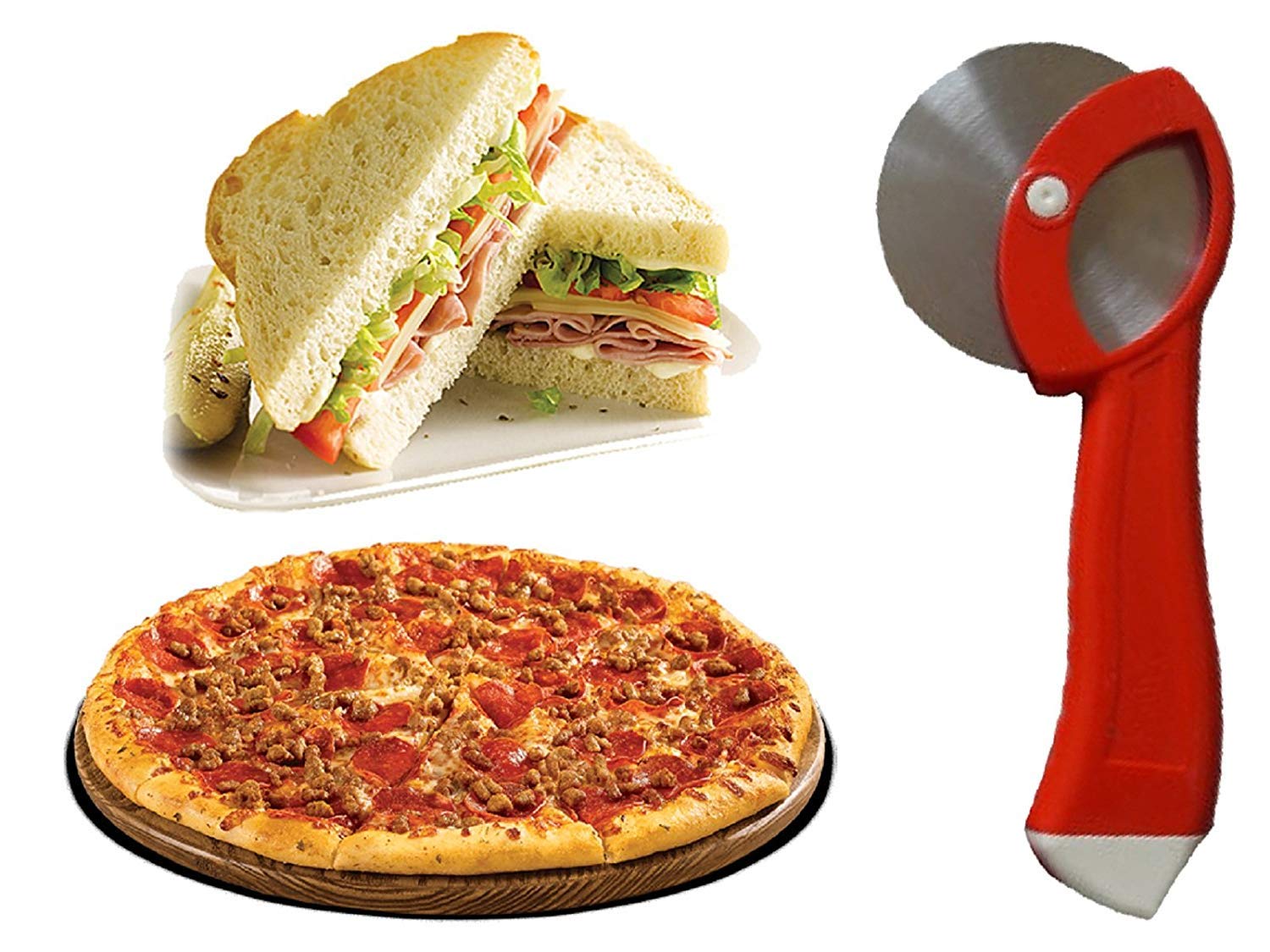 Kuber Industries pizza cutter - vibrant design on display