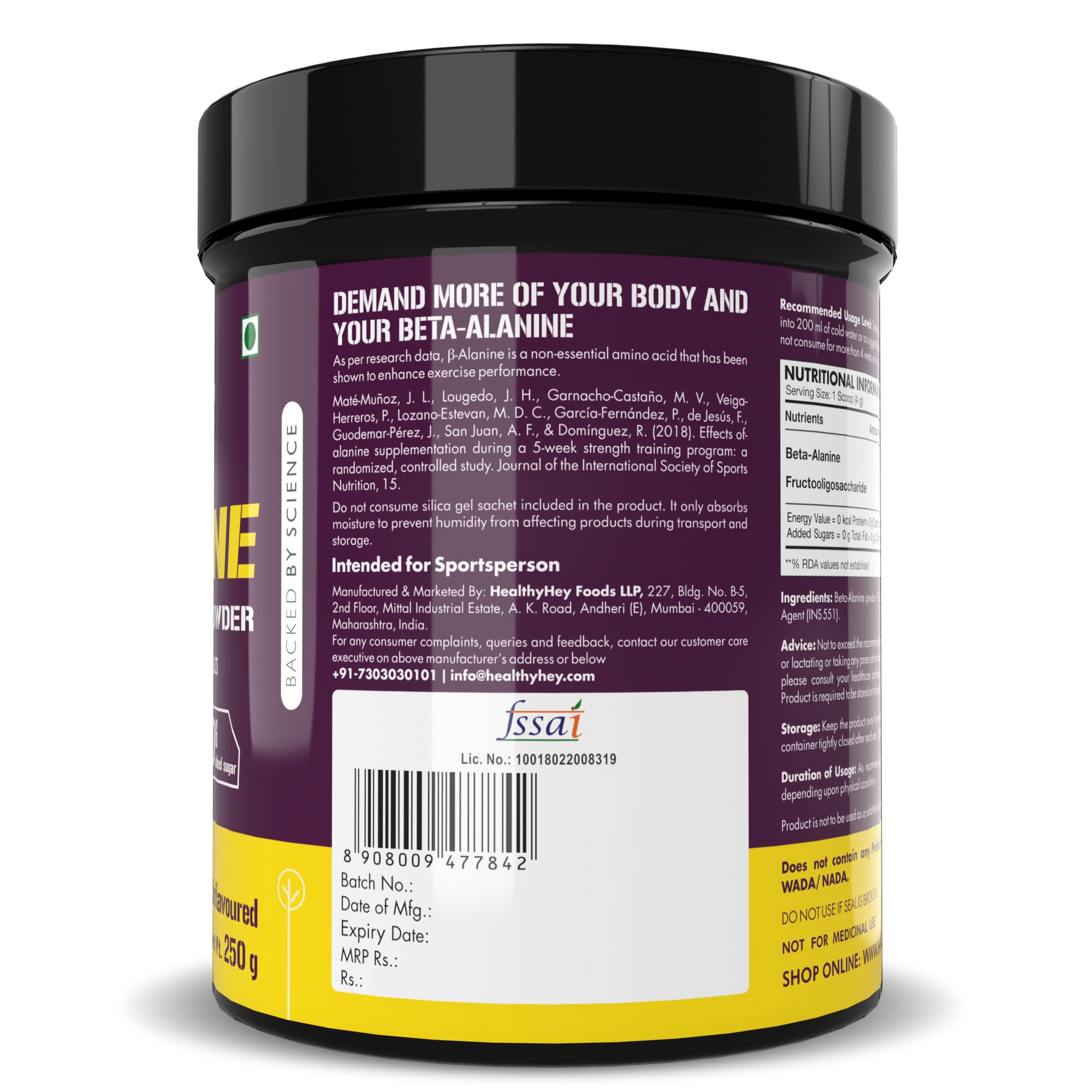 Healthyhey sports supplement - Ideal for runners