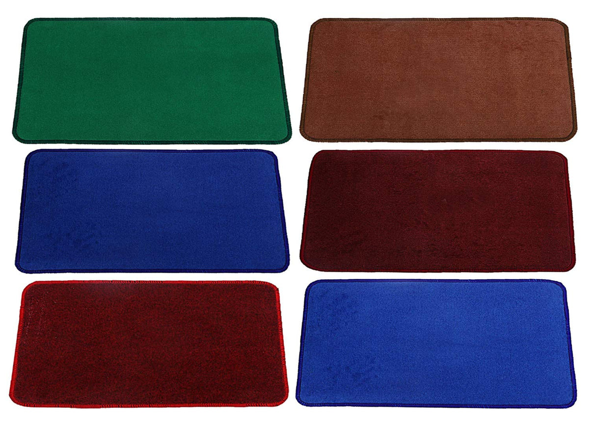 Kuber Industries Microfiber Anti Slip 6 Pieces Door Mat 22"x14", Multi-CTKTC28396