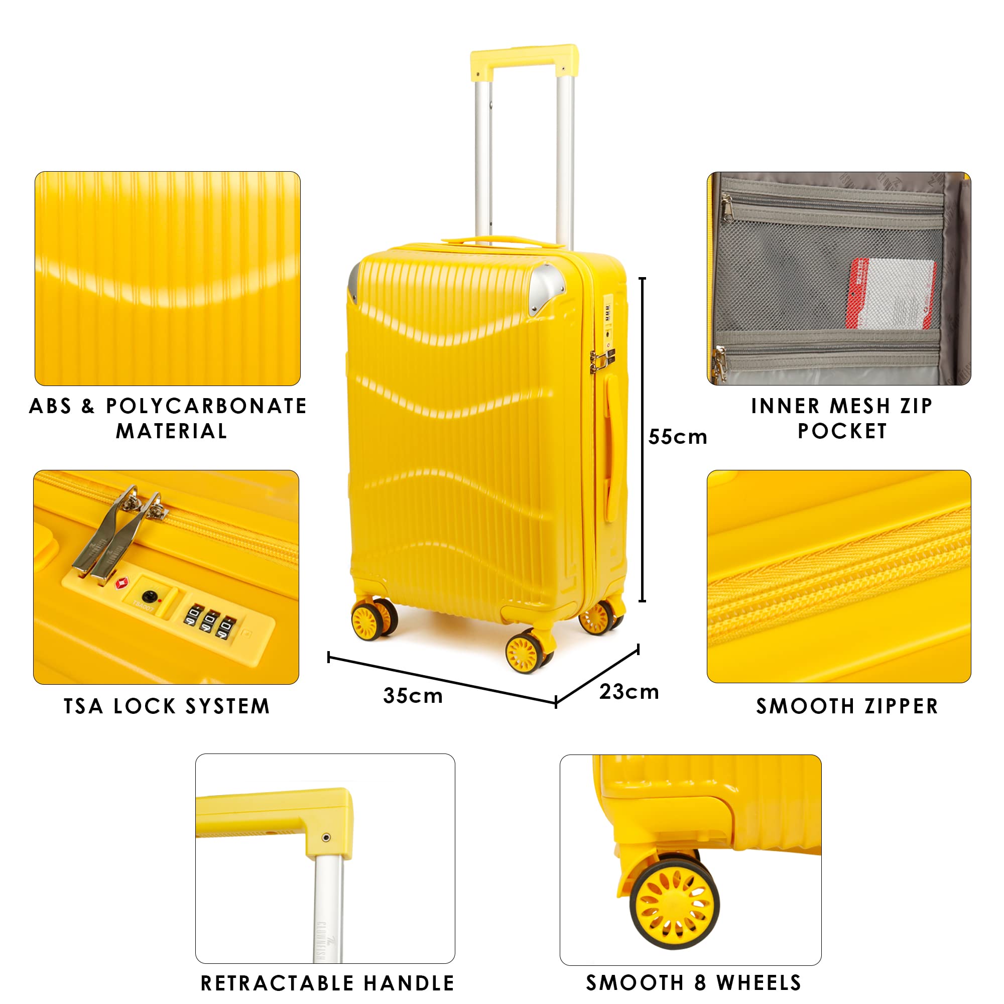 Abs trolley bags deals