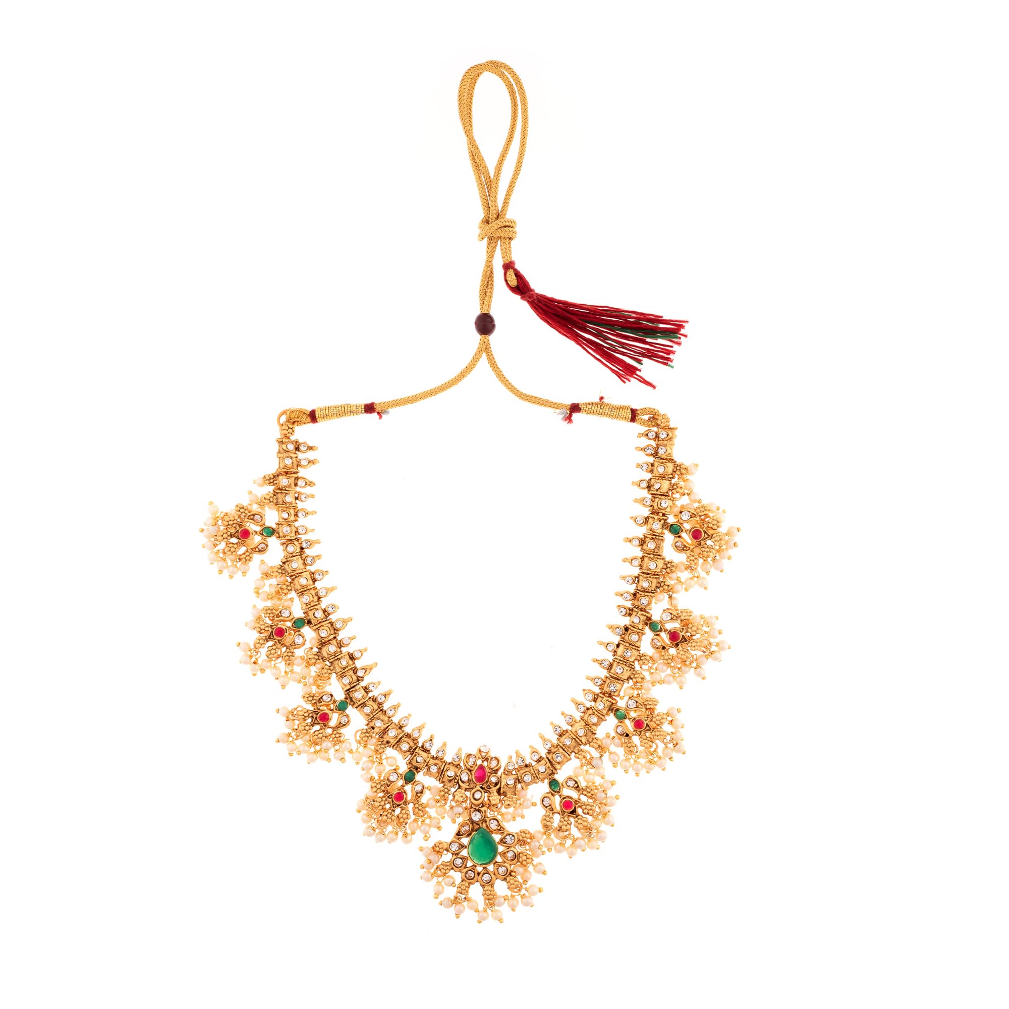 Yellow Chimes bridal necklace - trendy and traditional piece