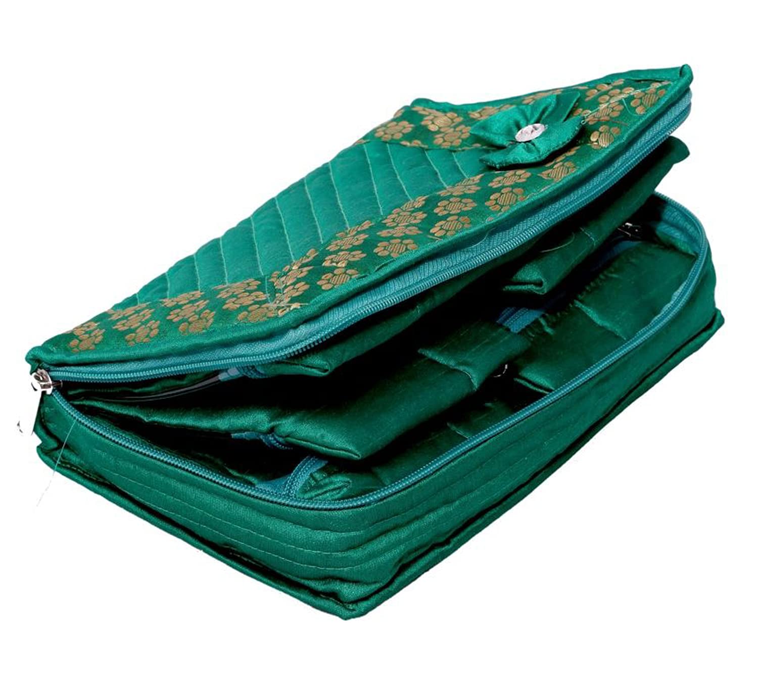 Kuber Portable Jewellery Organizer - Stylish green color