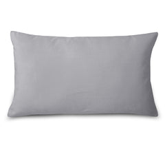 Encasa Homes Velvet Throw Pillow Cushion Covers 2 pc Set - Grey - 12"x20" / 30x50 cm Solid Plain Dyed Soft & Smooth, Square Accent Decorative Pillowcase for Couch, Sofa, Chair, Bed & Home