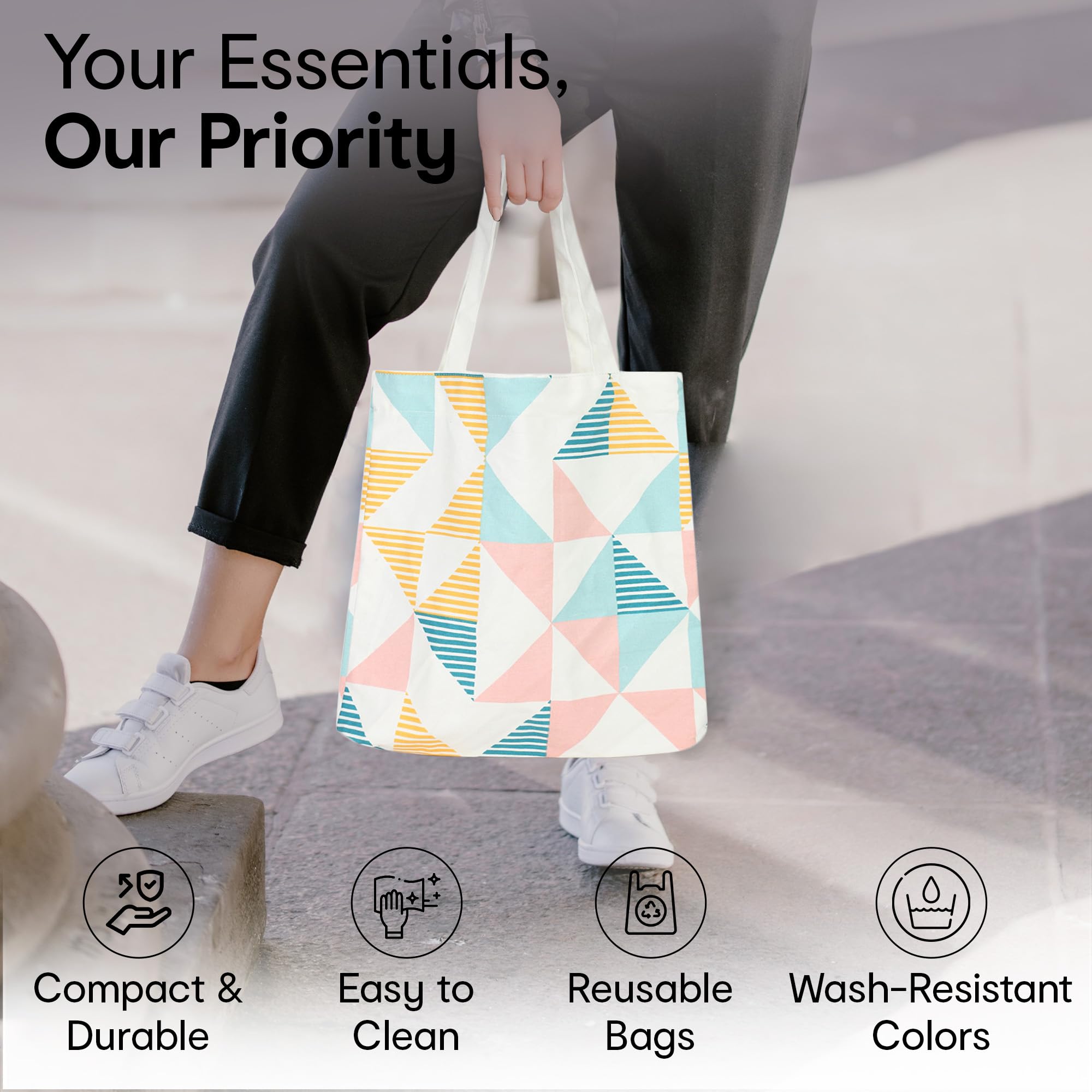 Anko canvas tote bag - grocery shopping use