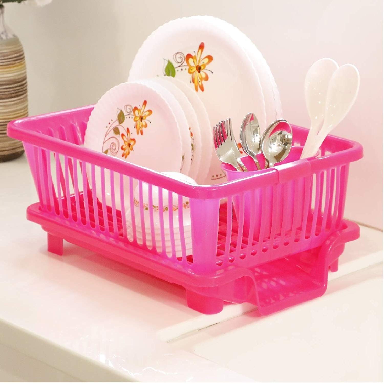 Kuber Industries Large Dish Rack - Perfect for family kitchens