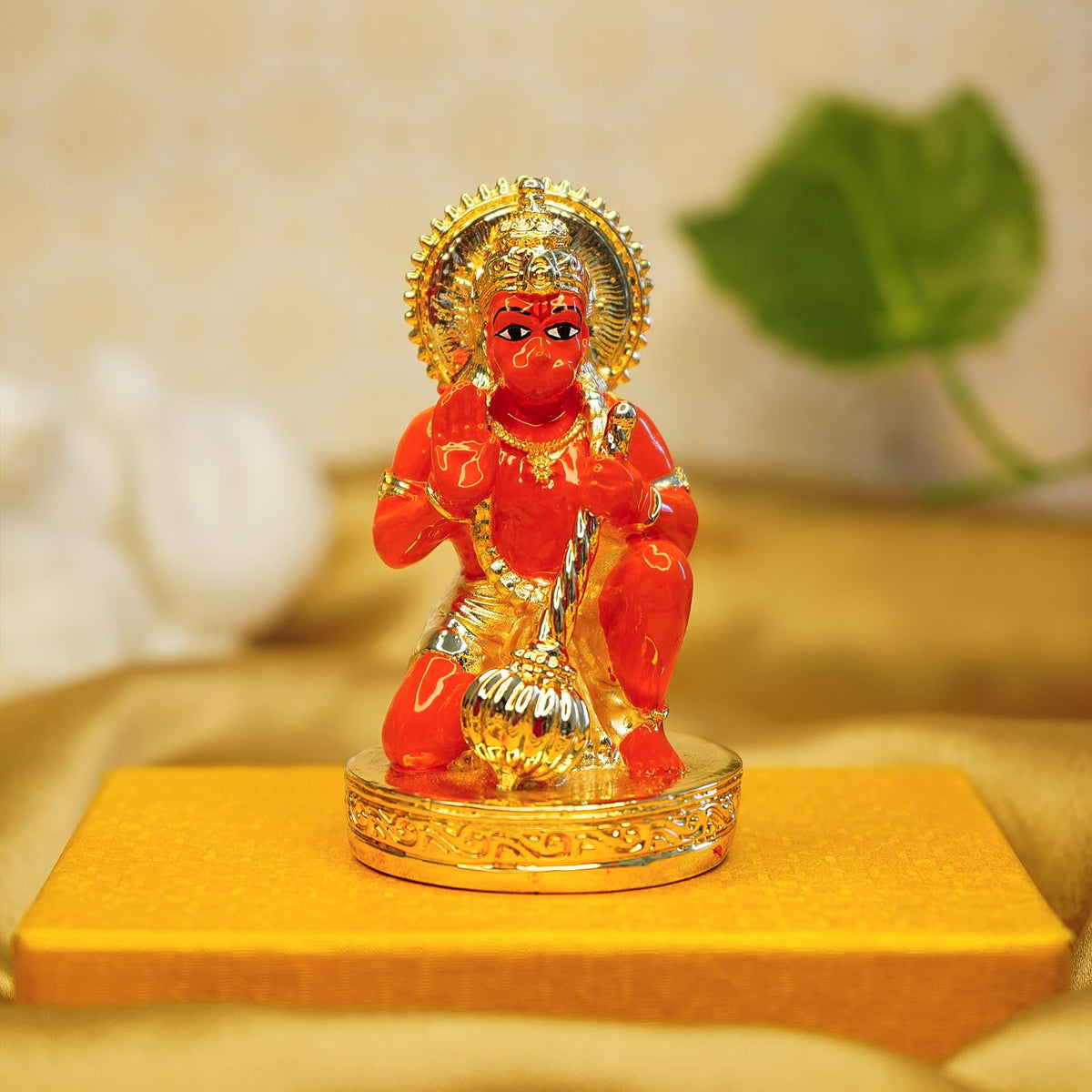 Ekhasa Hanuman Ji Murti (Size: 7.5 cm) | Lord Hanuman Idol for Home Puja, Office Desk and Car Dashboard | Balaji Idol | Bahubali Hanuman Idol | Ideal Gift for All Occasions