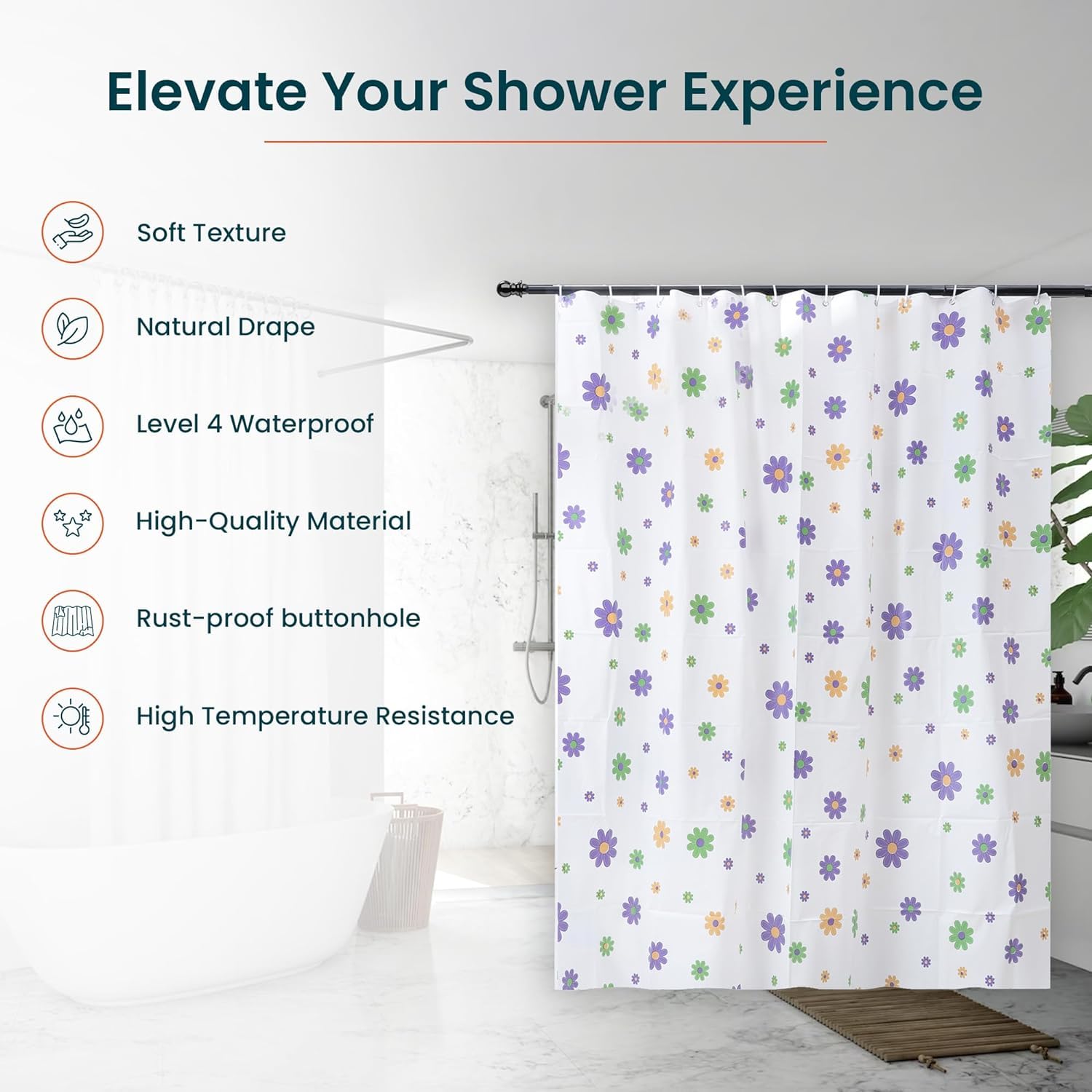 Kuber Industries bathroom curtain - Perfect fit for home