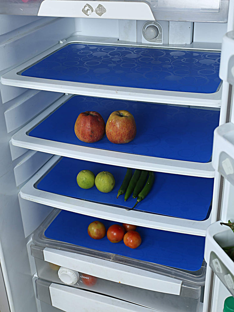 Kuber Industries PVC 3 Pieces Fridge Mats, 2 Pieces Handle Cover and 1 ...