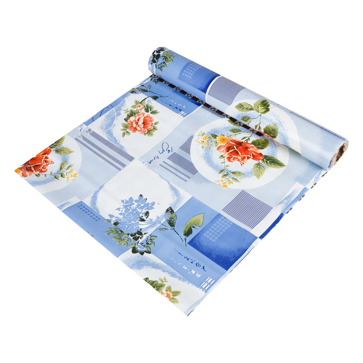 Heart Home Shelf Liner | Kitchen Cabinet Shelf Protector | Kitchen Liners for Cabinets and Drawers | Drawer Liner Mat | Flower Check Shelf Liner Roll | Cabinet Mat | 5 MTR | Blue