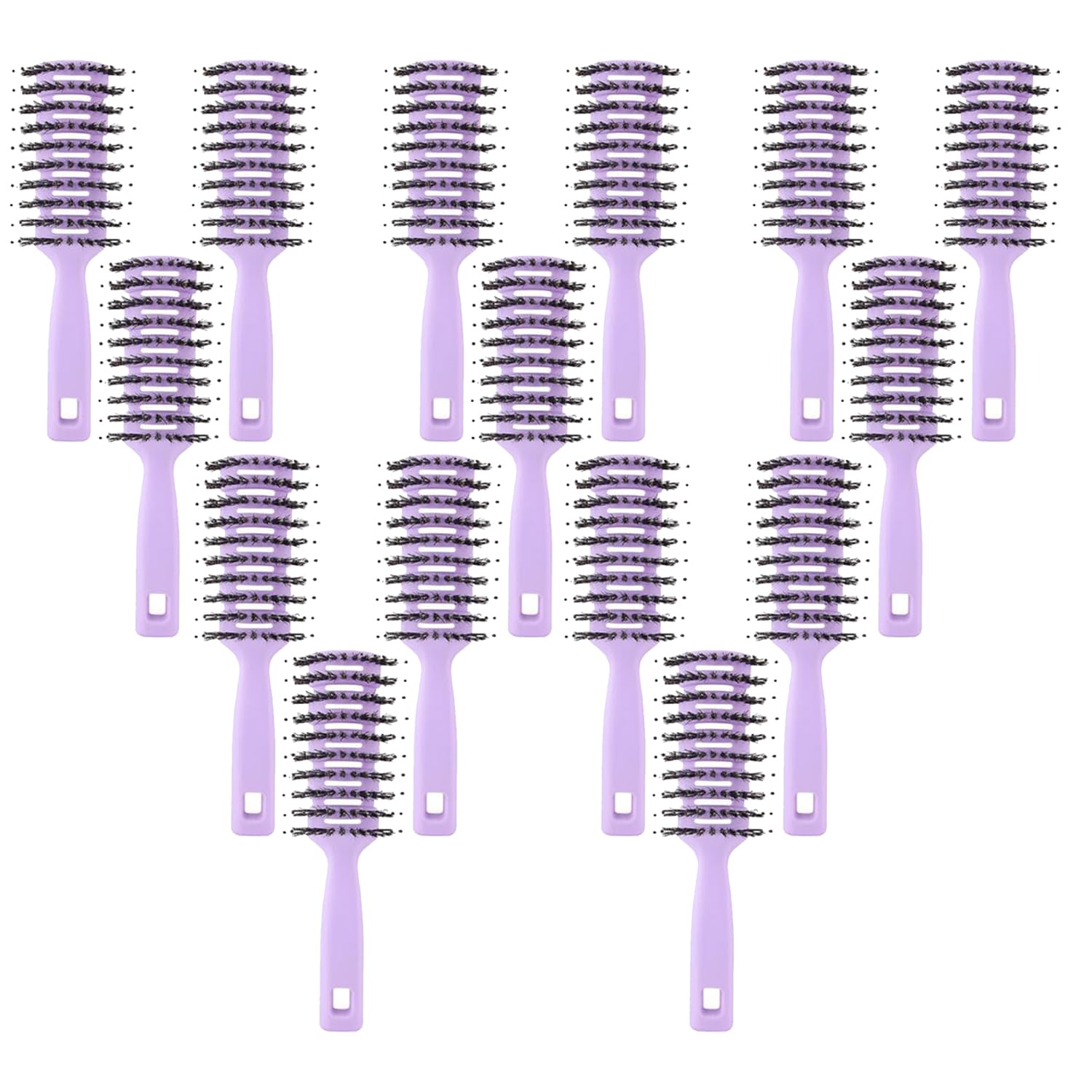 Kuber Industries Round Vented Hair Brush - Scalp Massage Tool