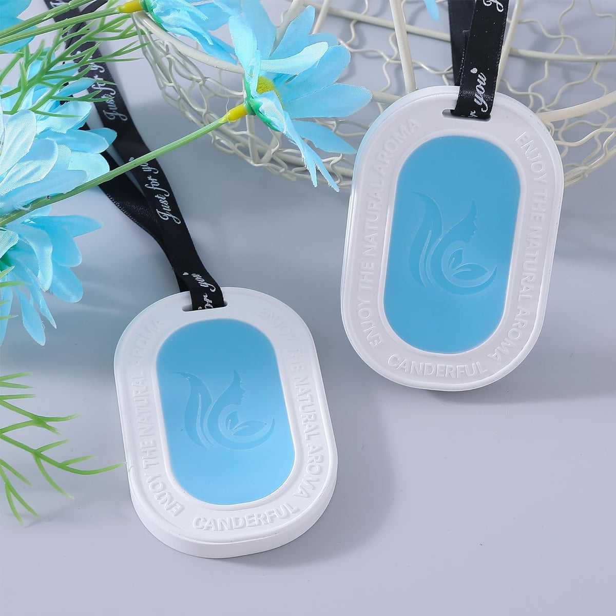 Homestic Wax Air Wardrobe Freshener | Pack of 2 | Blue- Ocean Fragrance | 45g Each -Lasts Up to 6 Months | Air Freshener for Home Drawer Closet Cars Wardrobe | Natural and Eco Friendly