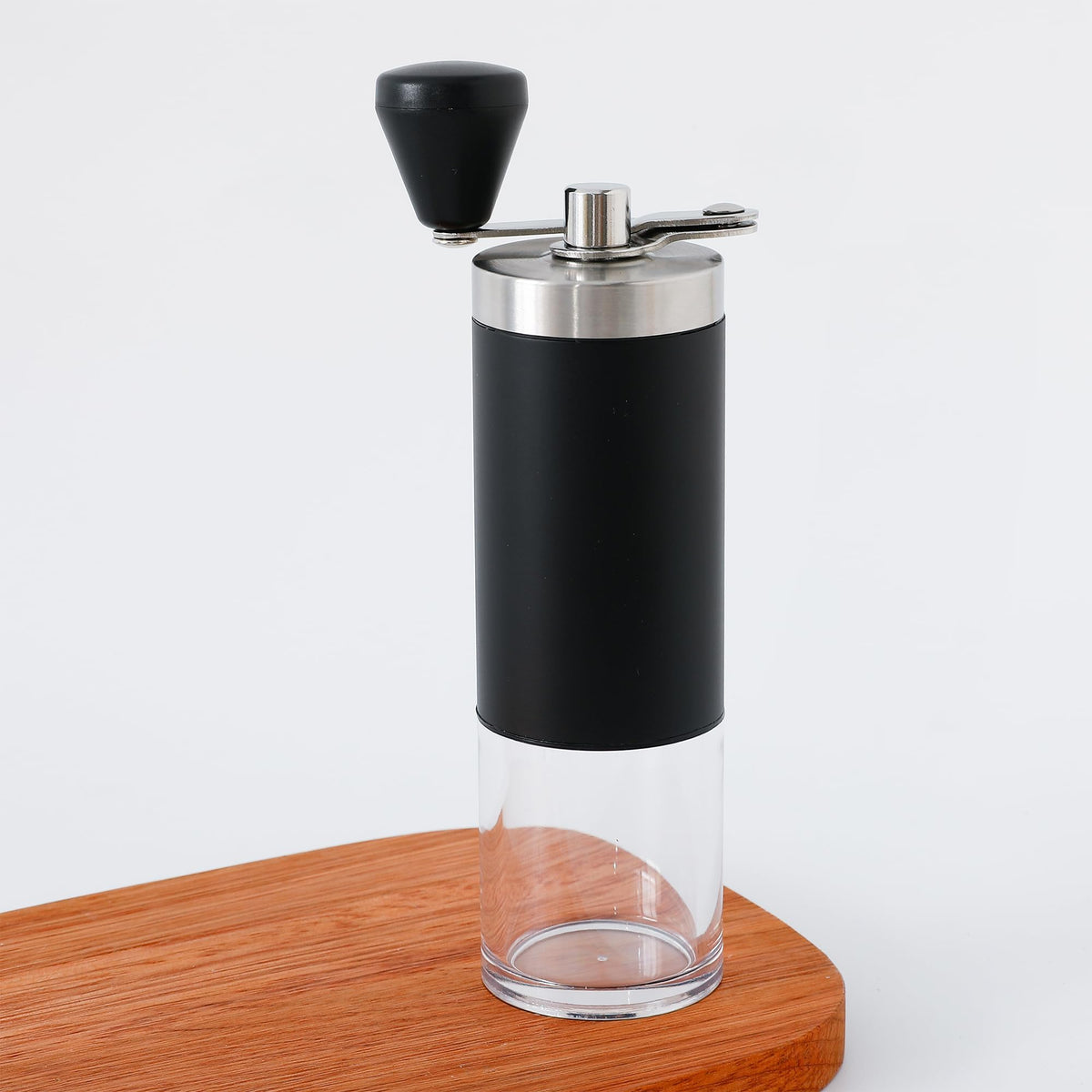 UMAI Manual Coffee Grinder | Ceramic Grinder Core | Portable Kitchen Home | Stainless Steel Shell & Handle | ABS Plastic Jar | Coffee Grinder Manual | Coffee Bean Grinder | Coffee Crusher (Black)