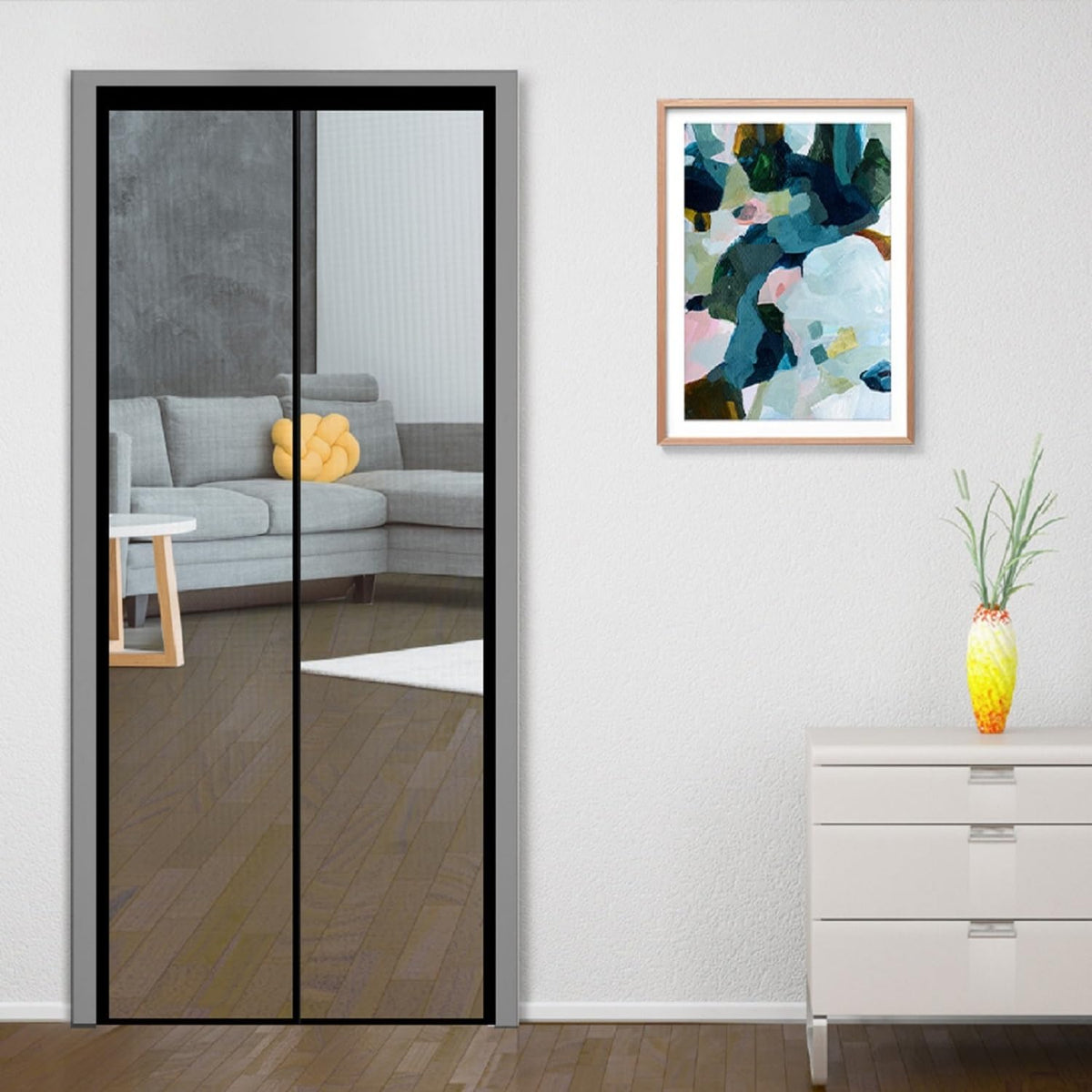 Classic Mosquito Net magnetic closure - Hands-free entry solution