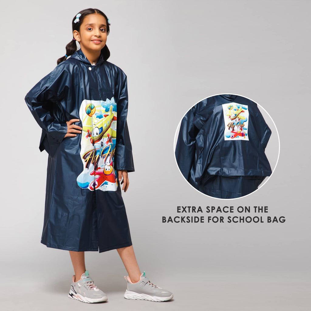 THE CLOWNFISH Toon Caper Series Kids Waterproof PVC Longcoat with ...