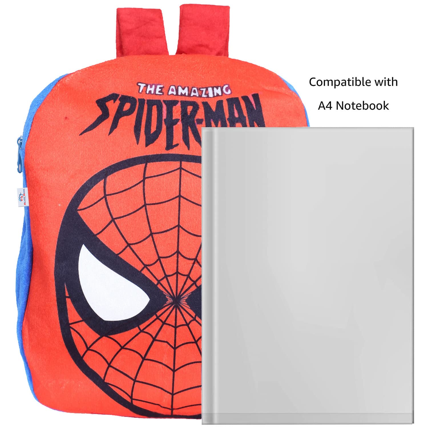 Kuber Industries Marvel The Amazing Spiderman Plush Backpack|2