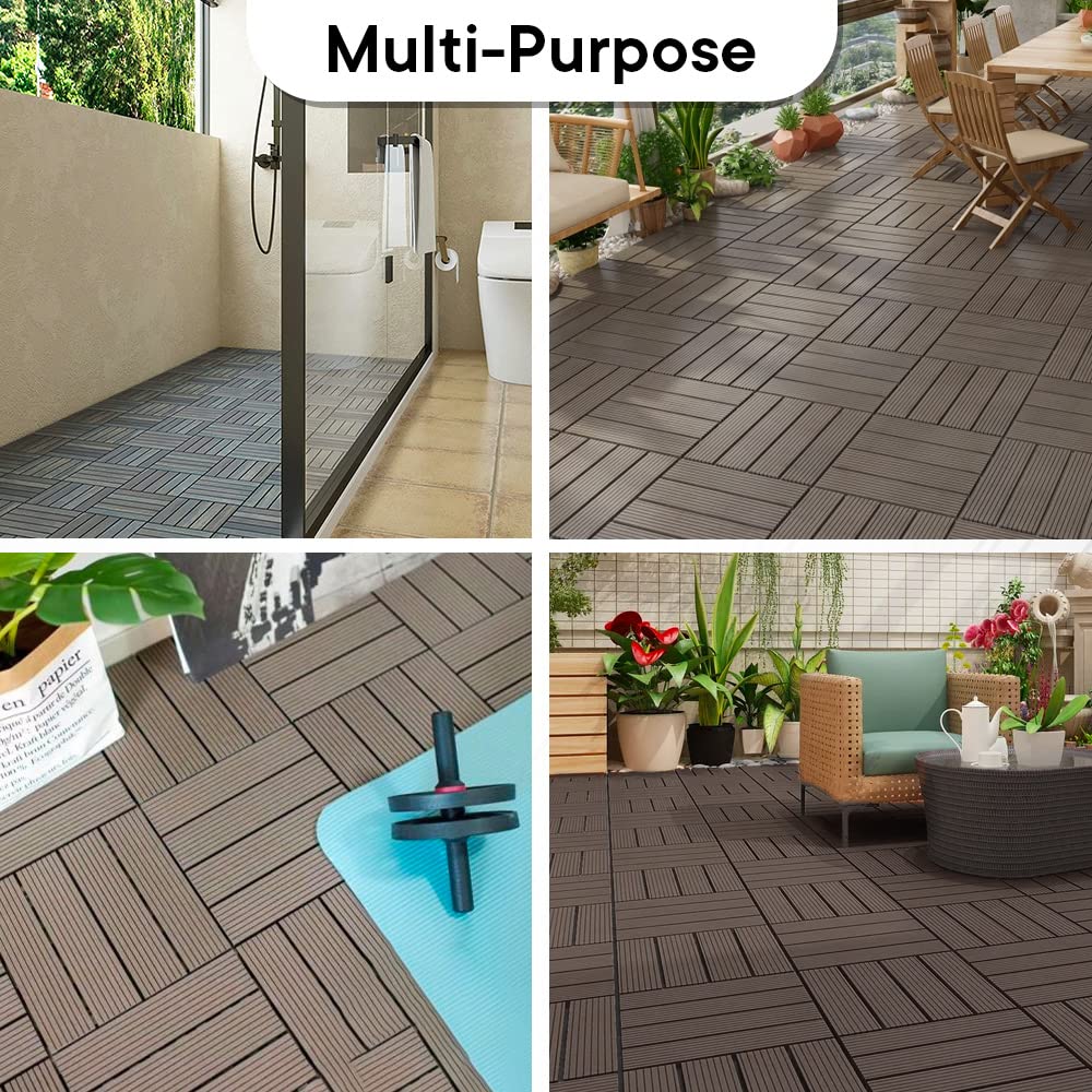 Cheston interlocking deck tiles - poolside flooring