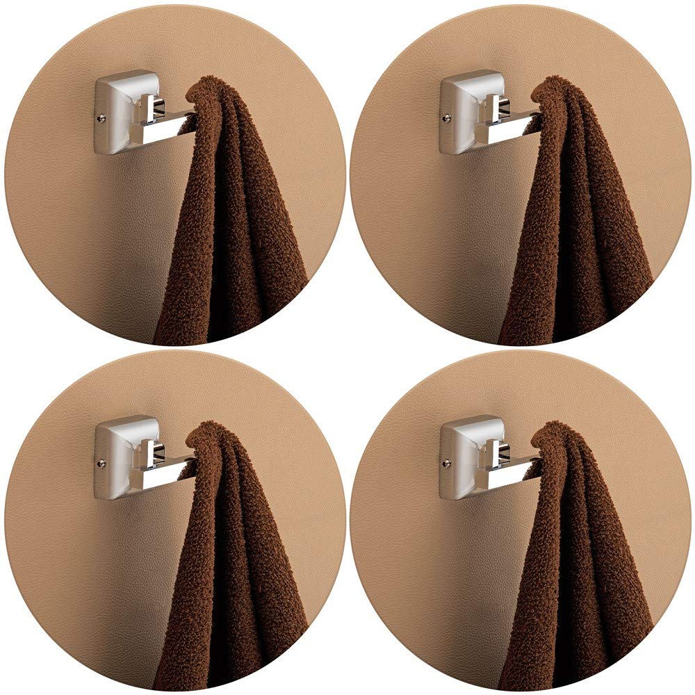 Plantex 304 Grade Stainless Steel Robe Hook/Robe Hooks for Bathroom/Hooks for Wall/Bathroom Accessories - Pack of 4, Chrome (Squaro)