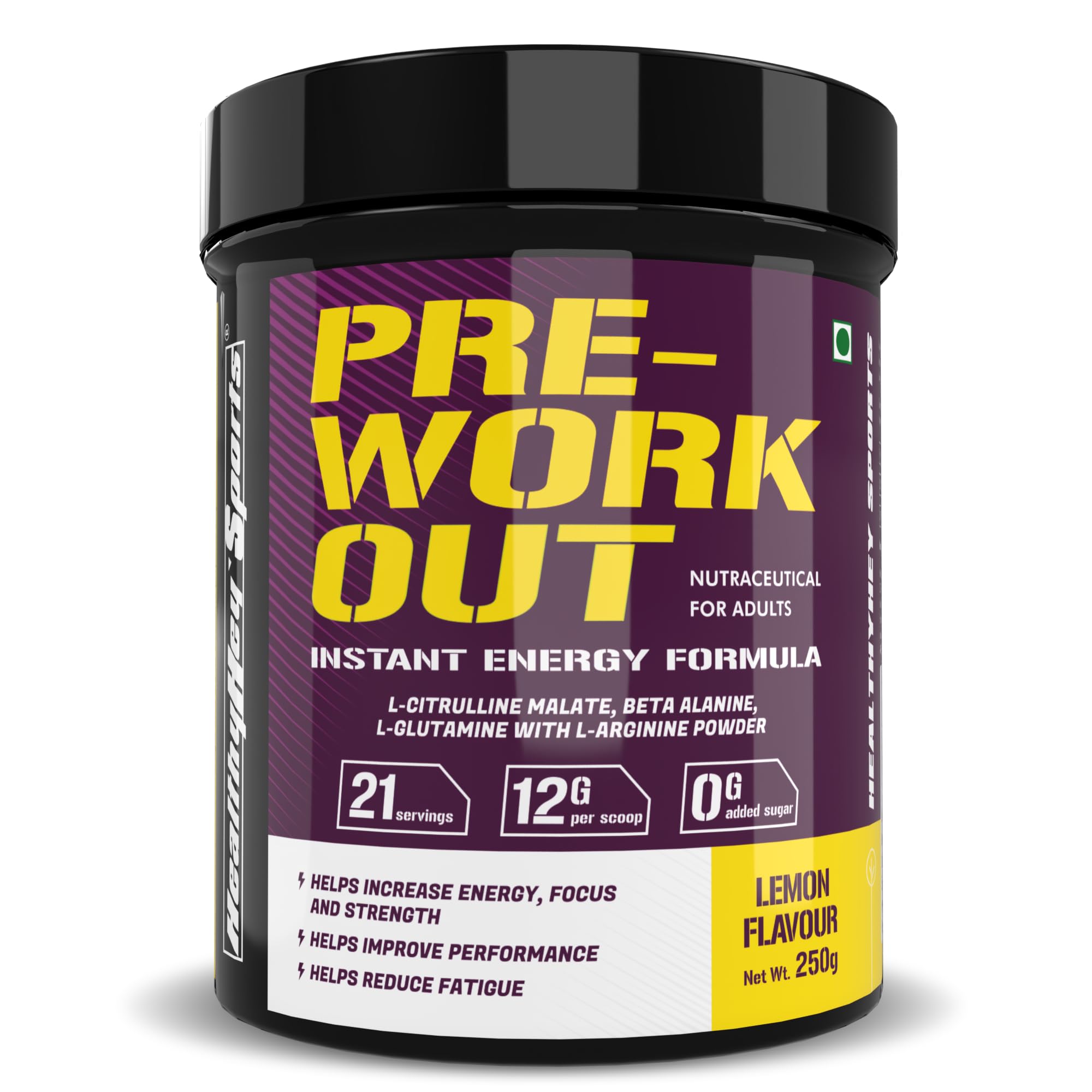 Healthyhey Pre-Workout Powder - for cardio sessions