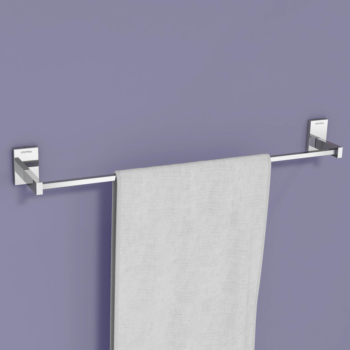 Plantex 304 Grade Stainless Steel 24 inch Towel Hanger for Bathroom/Towel Rod/Bar/Bathroom Accessories - iris (Chrome)