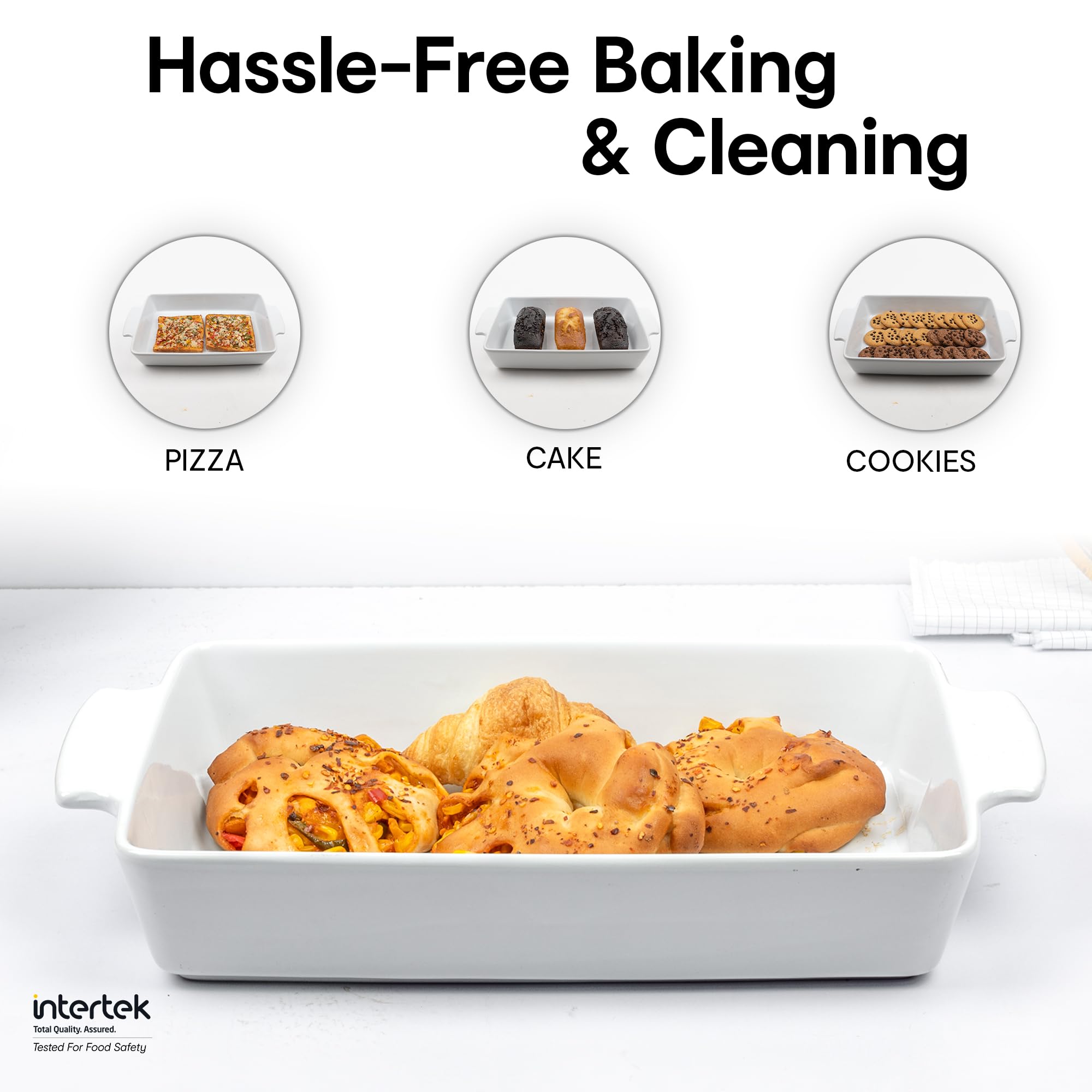 Anko white baking dish - elegant serving option