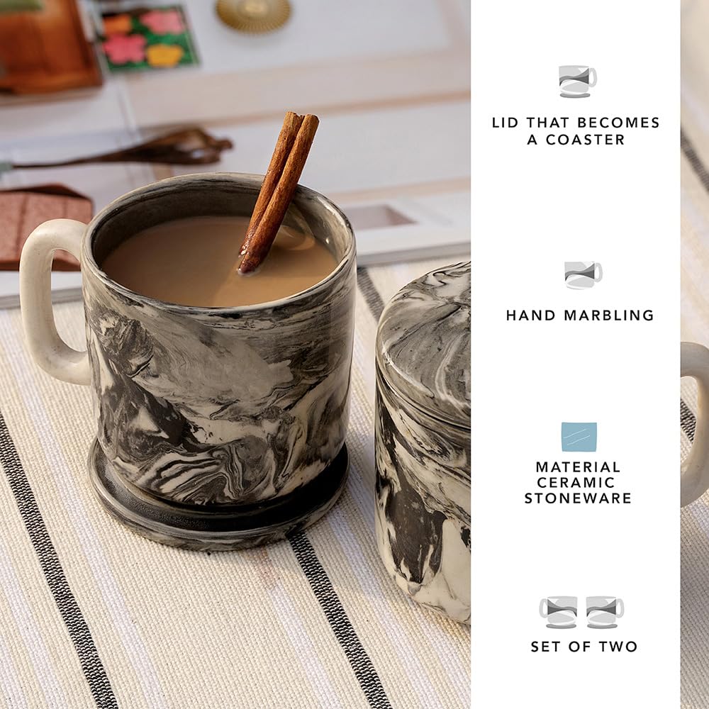 Ellementry carbon ceramic mug - tea time with style