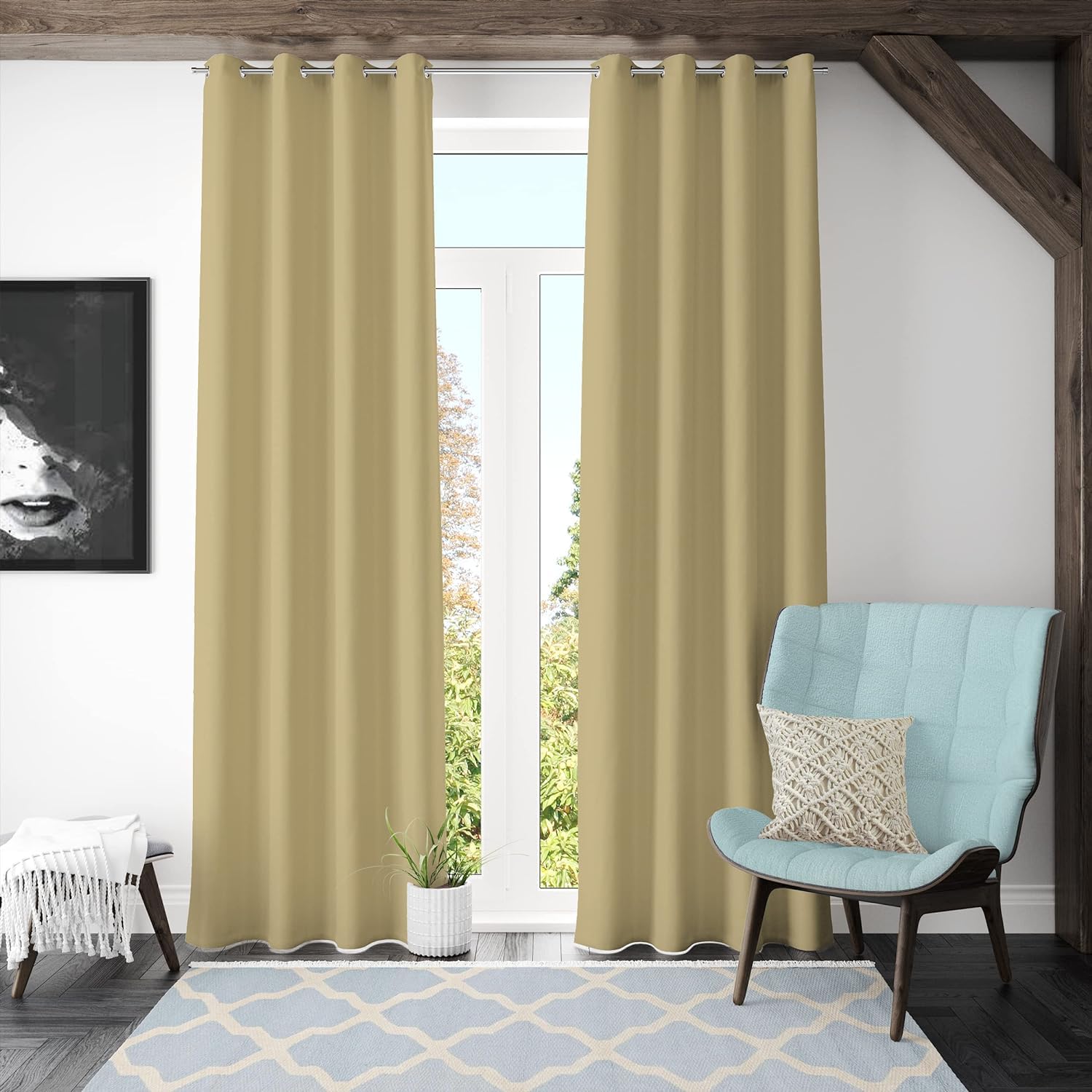 Kuber Industries curtain - Energy-saving decorative curtain for patio