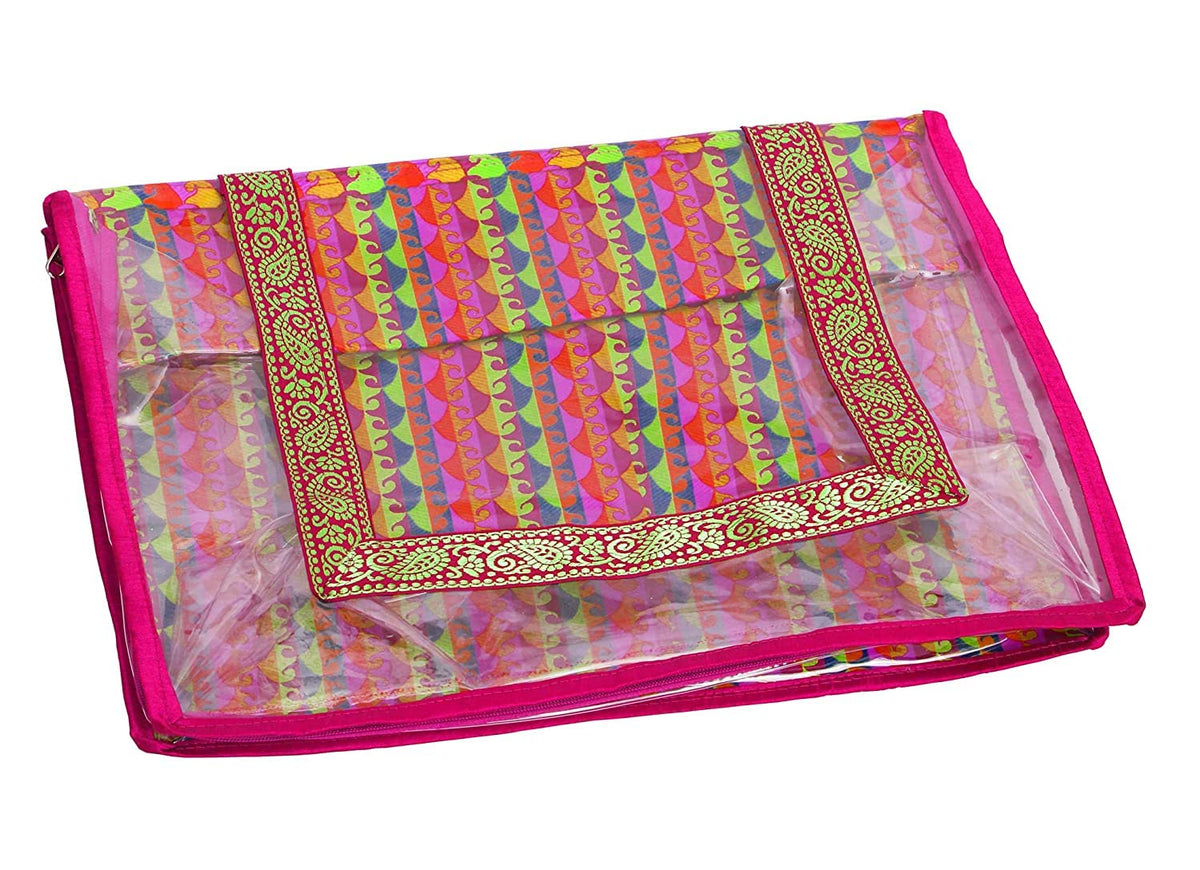 Kuber Industries PVC Saree Cover, Transparent (KI19339)