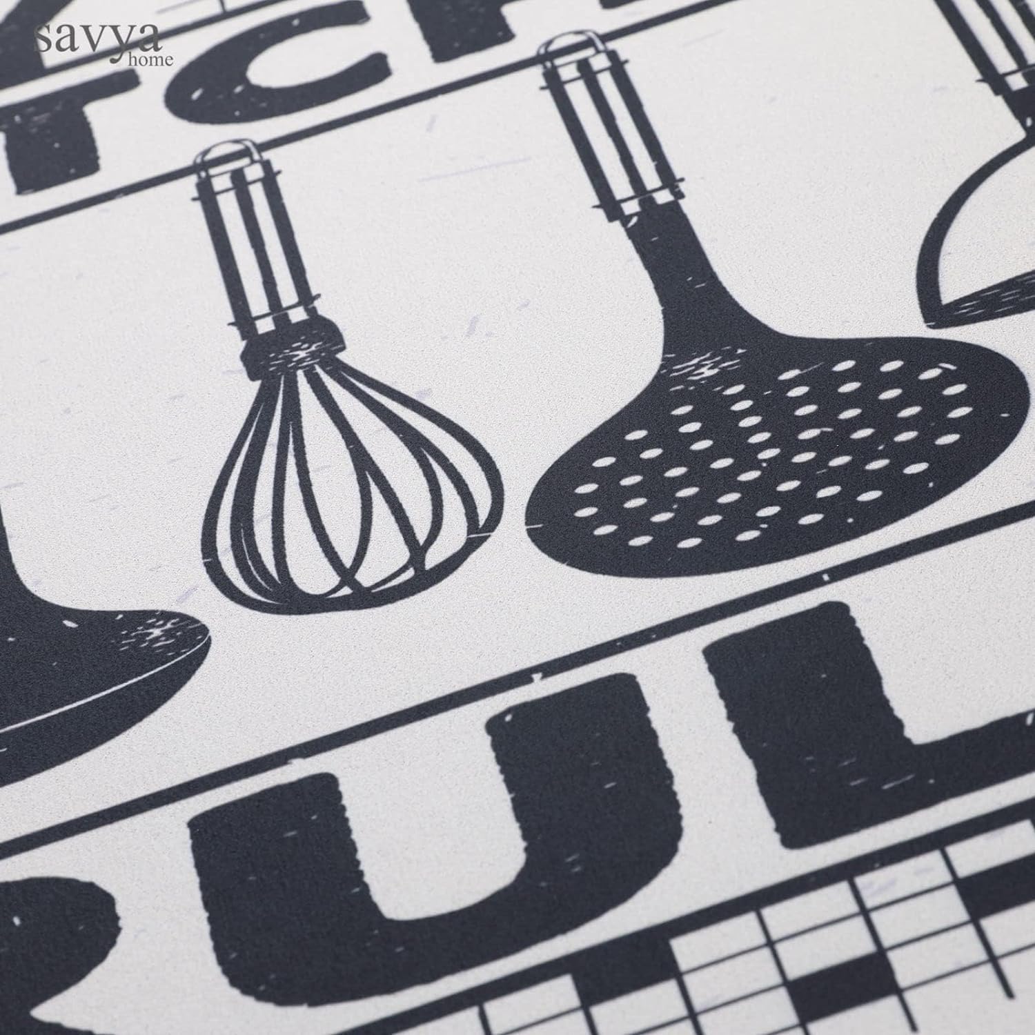 Kuber PVC Kitchen Floor Mat - Easy to Wash in Kitchen