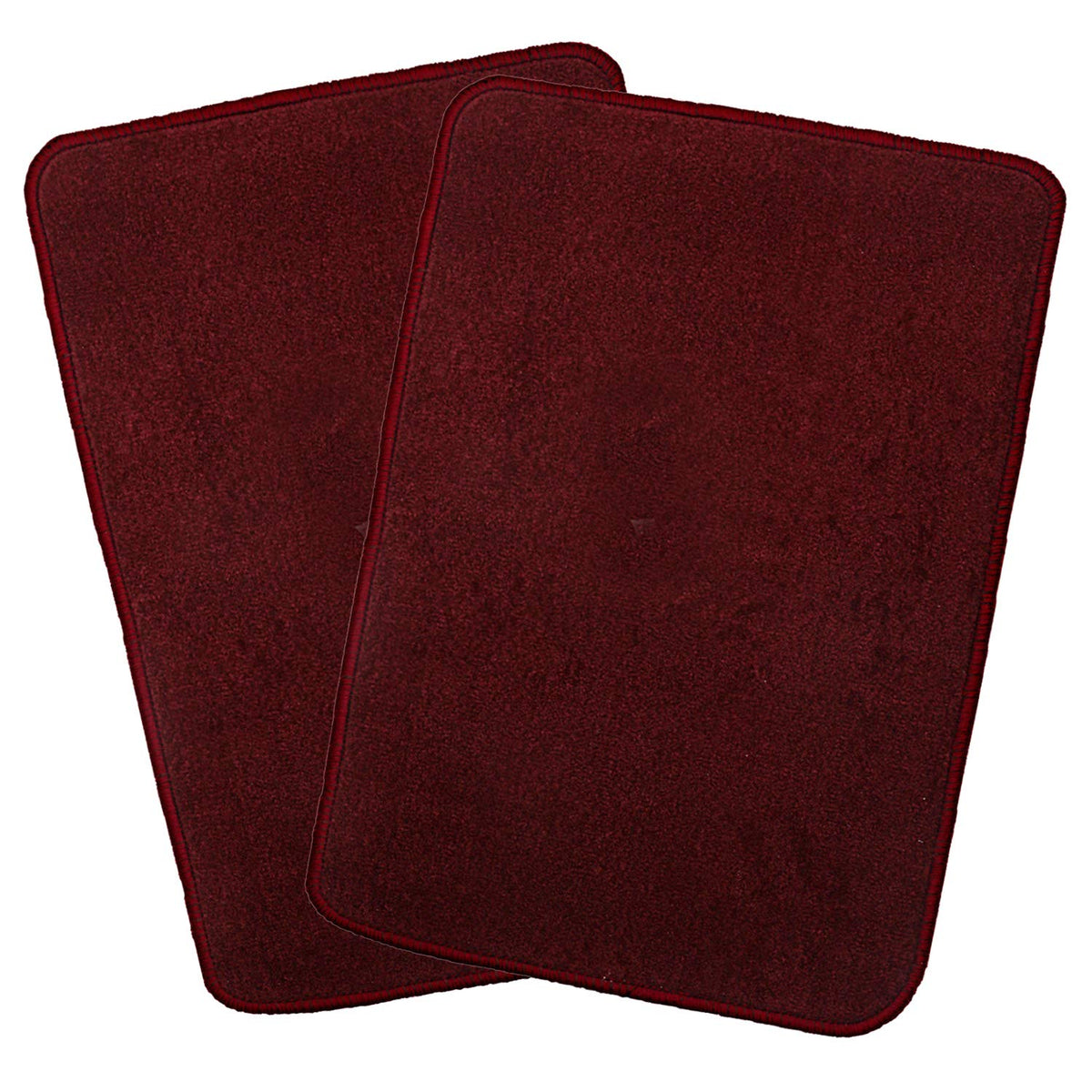 Kuber Industries Microfiber Anti Slip 2 Pieces Bath Mat 22"x14", Maroon - CTKTC021993