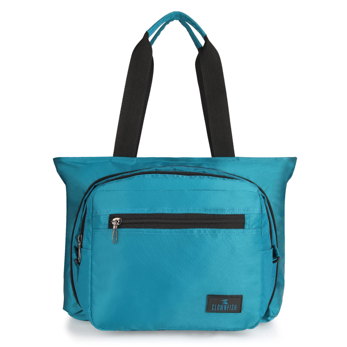 The Clownfish Sarin Series Polyester Handbag Convertible Sling Bag for Women Ladies Shoulder Bag Tote for Women College Girls (Turquiose Blue)