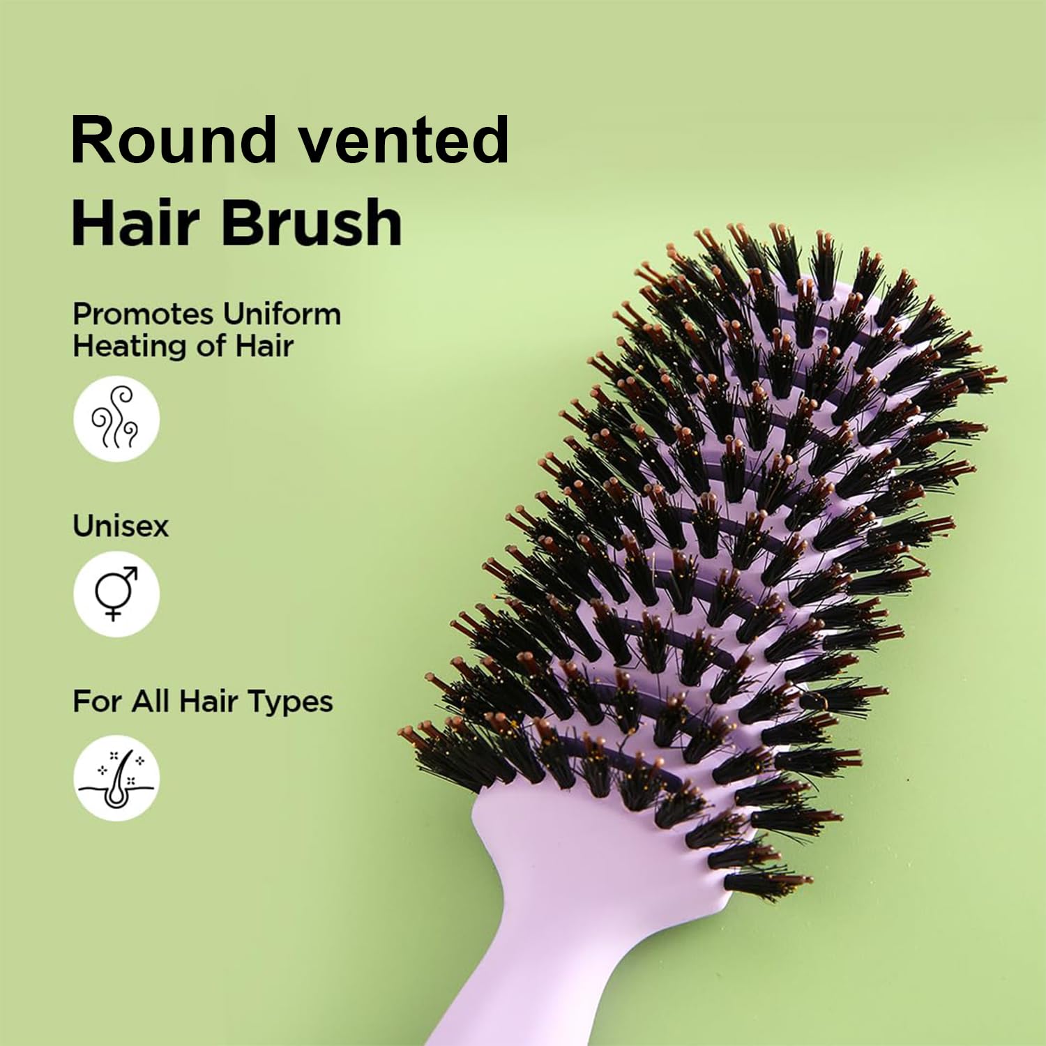 Kuber Industries Round Vented Hair Brush - Curling Tool