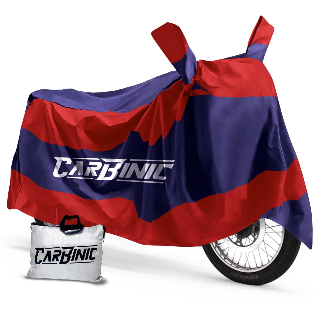 CARBINIC Polyester Water Resistant Scooty Cover|Honda Activa 6G Tvs Jupiter Bajaj Chetak Electric Scooter Cover|Dustproof Activa Accessories|Uv Proof Scratchproof With Mirror Pocket Cover|Blue&Red