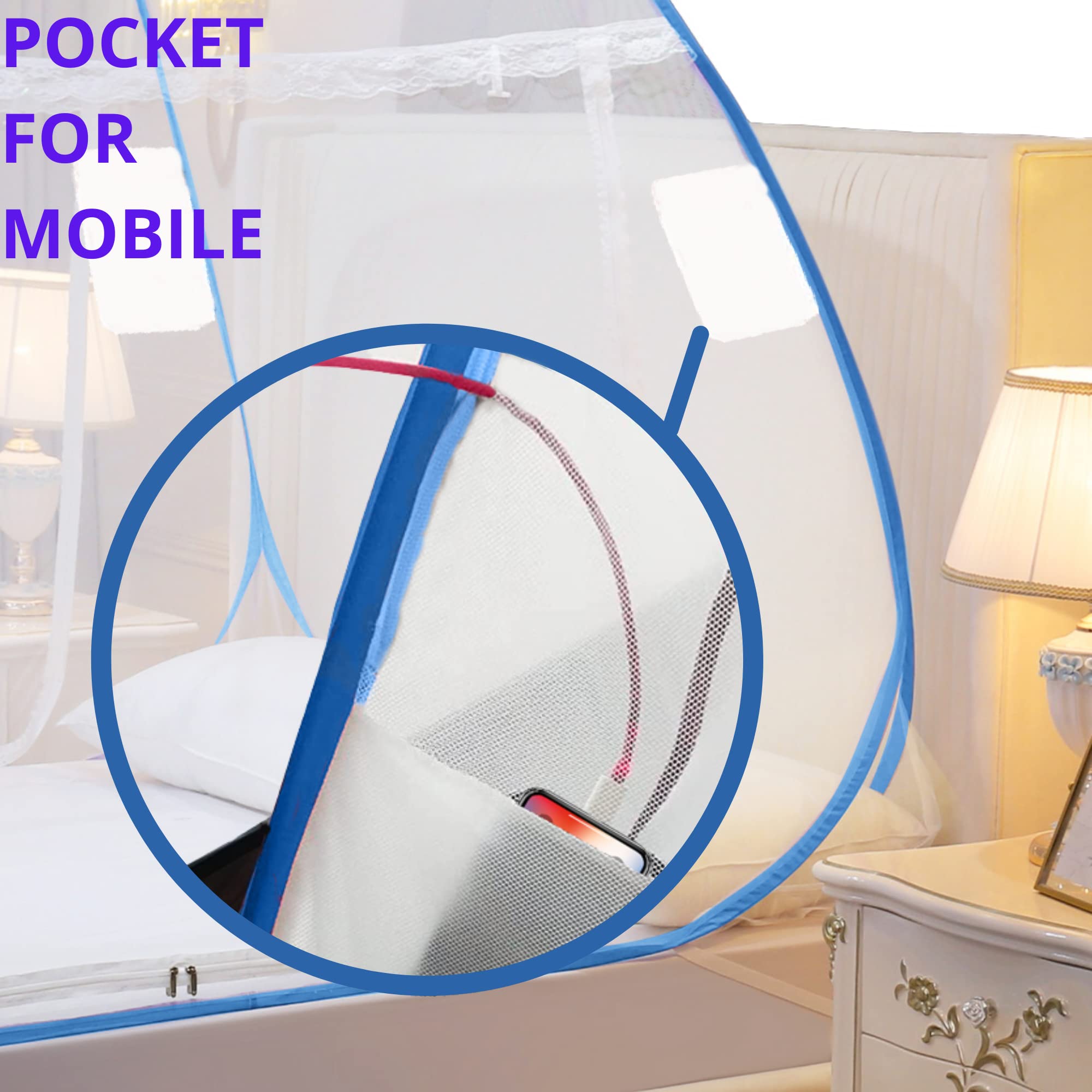 Classic Mosquito Net Blue - stylish addition to home decor