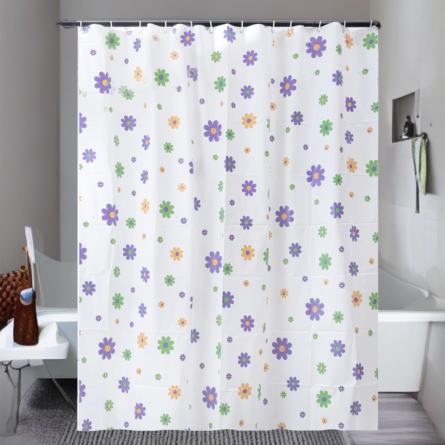 Kuber Industries 6 Feet shower curtain - Durability meets style