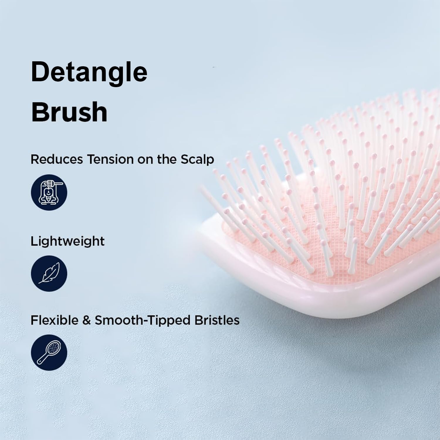 Kuber Industries Pink Hair Brushes - For smooth styling